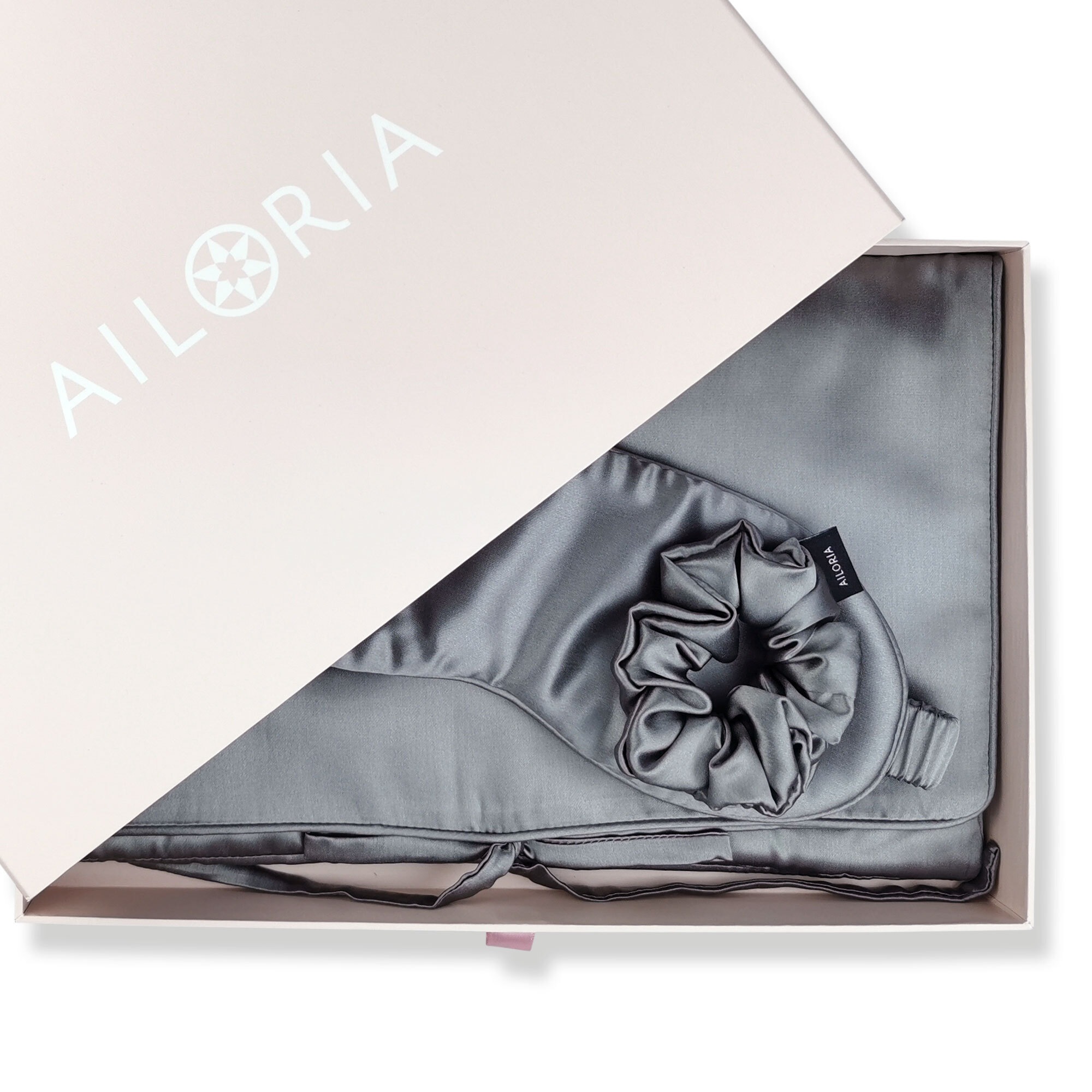 AILORIA Seidentuch »Tasche, Schlafmaske & Scrunchie M aus Seide TRAVEL SET BEAUTY M«