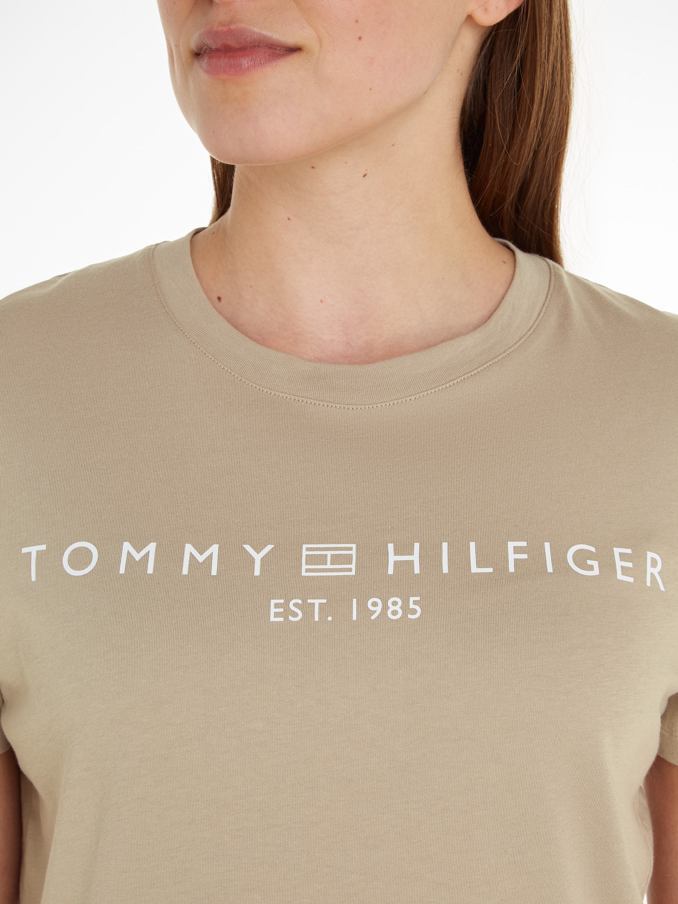 Tommy Hilfiger T-Shirt »REG CORP LOGO C-NK SS«, mit Logo bei ♕