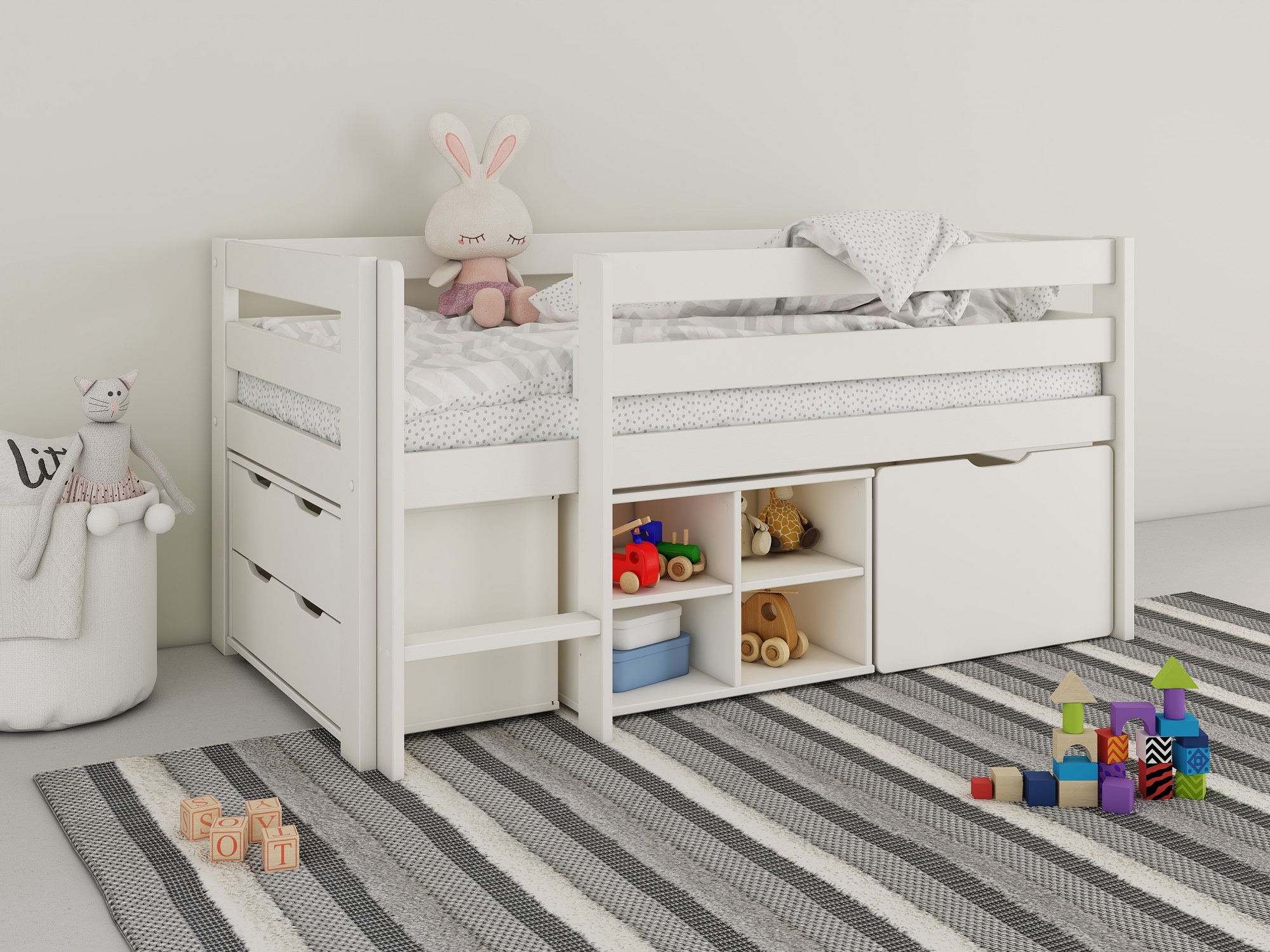 OTTO home, Schubkastenkommode »Tide« Aus MDF, FSC -zertifiziert, mit 2 Schubladen, weiss,