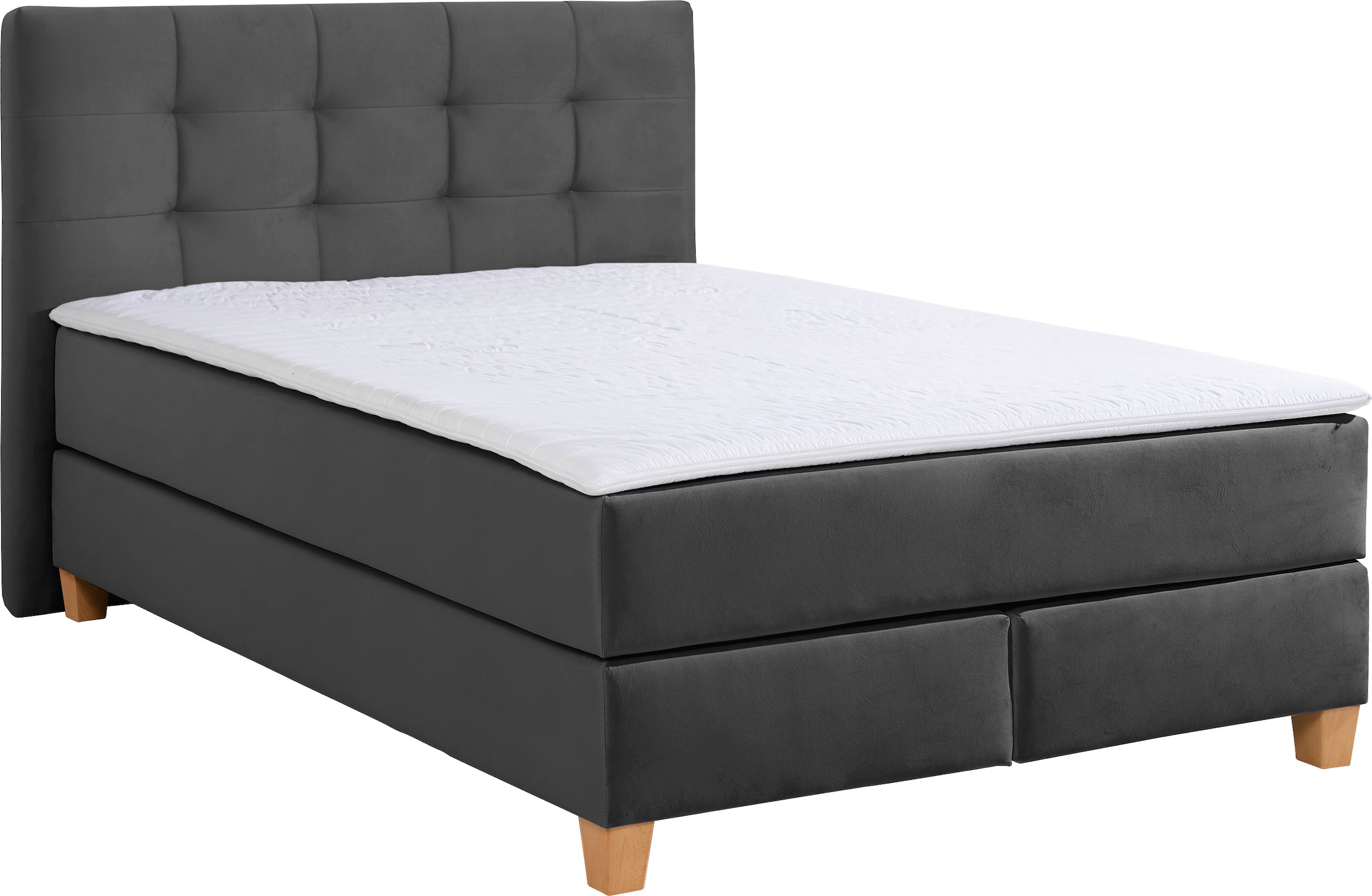 Home affaire Boxspringbett »Moulay«, inkl. Topper, in 3 Härtegraden, TFK auch in Härtegrad 4