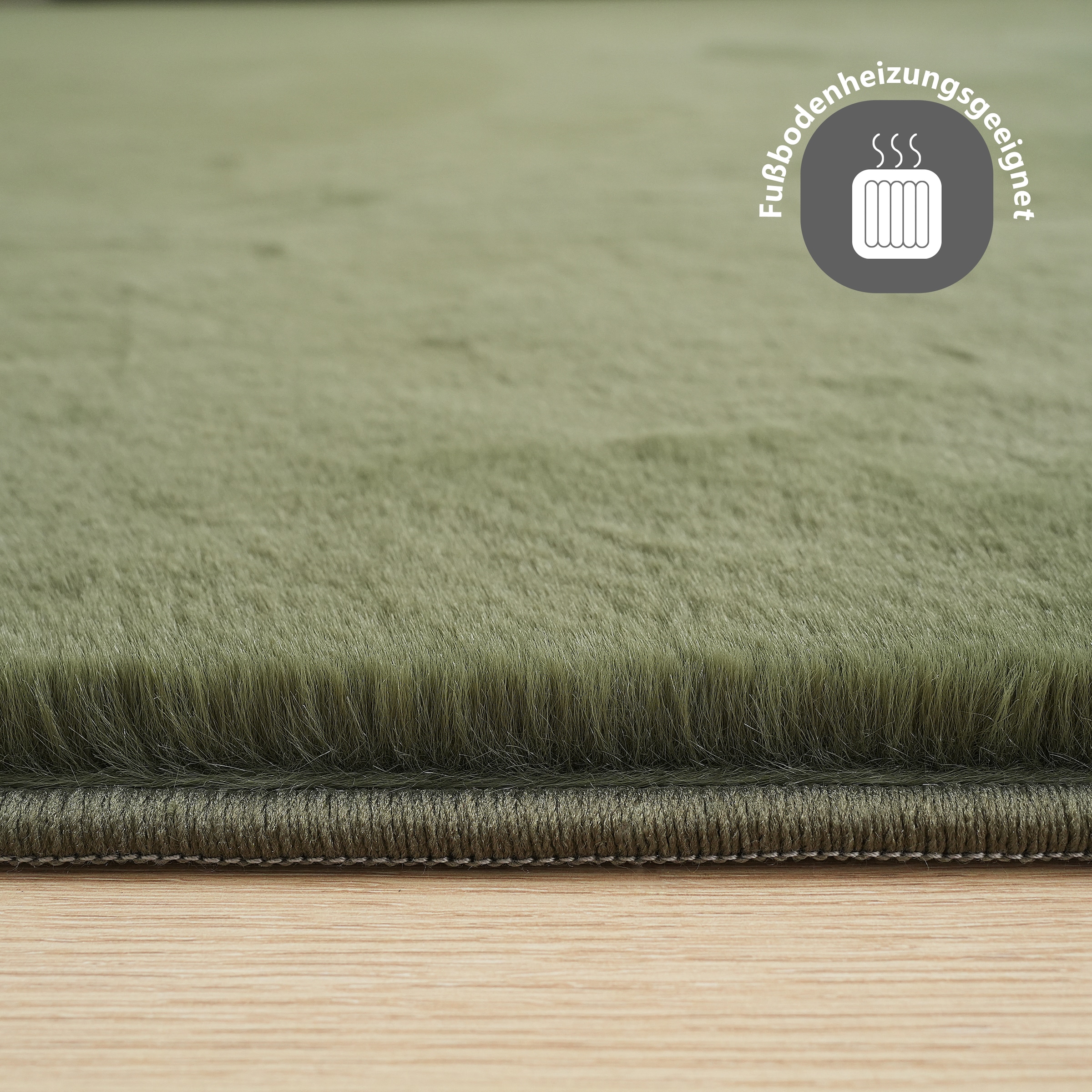 my home Fellteppich »Balu, Kunstfellteppich, Modern, Langflor Teppich«, rechteckig, 20 mm Höhe, Kaninchenfell-Haptik, kuschelig, weich, Wohnzimmer, Schlafzimmer