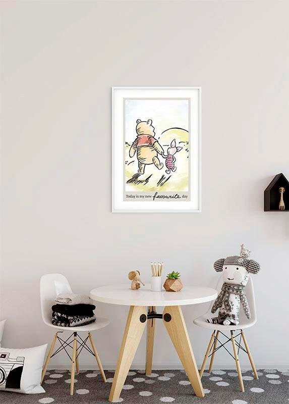 Komar Poster »Winnie Pooh Today«, Jahren Kinderzimmer, St.), kaufen (1 Garantie Disney, | Schlafzimmer, Wohnzimmer XXL 3 online mit