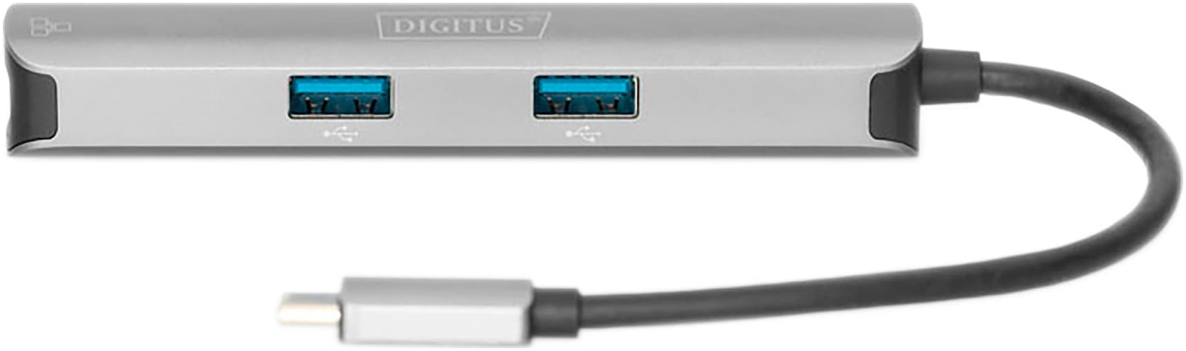Digitus Video-Adapter »Type-C zu HDMI (4K/30Hz) USB-AX3/RJ45 Adapter«