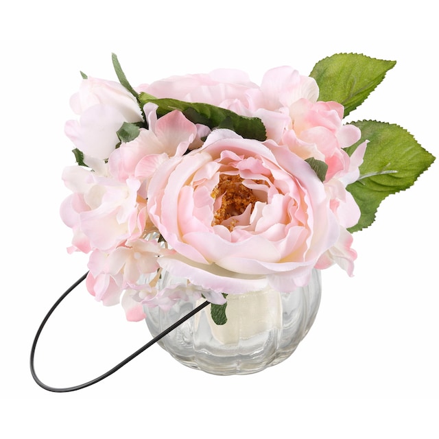 I.GE.A. Kunstpflanze »Rosen im Glas« online kaufen | mit 3 Jahren XXL  Garantie