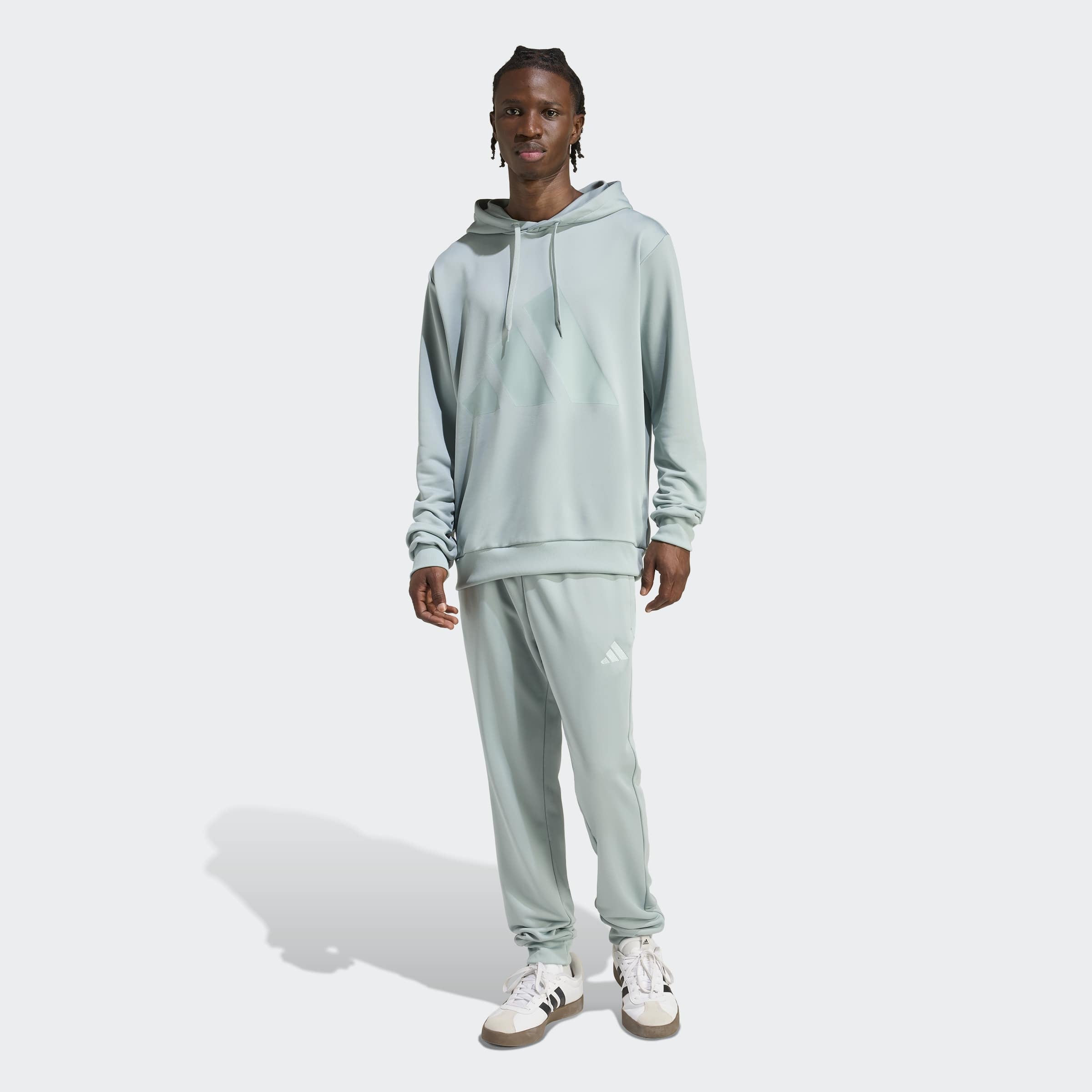 adidas Sportswear Trainingsanzug »BIG LOGO HOODED« 2 tlg. Set aus Hose und Hoodie, aus French-Terry-Material, zweiteilig