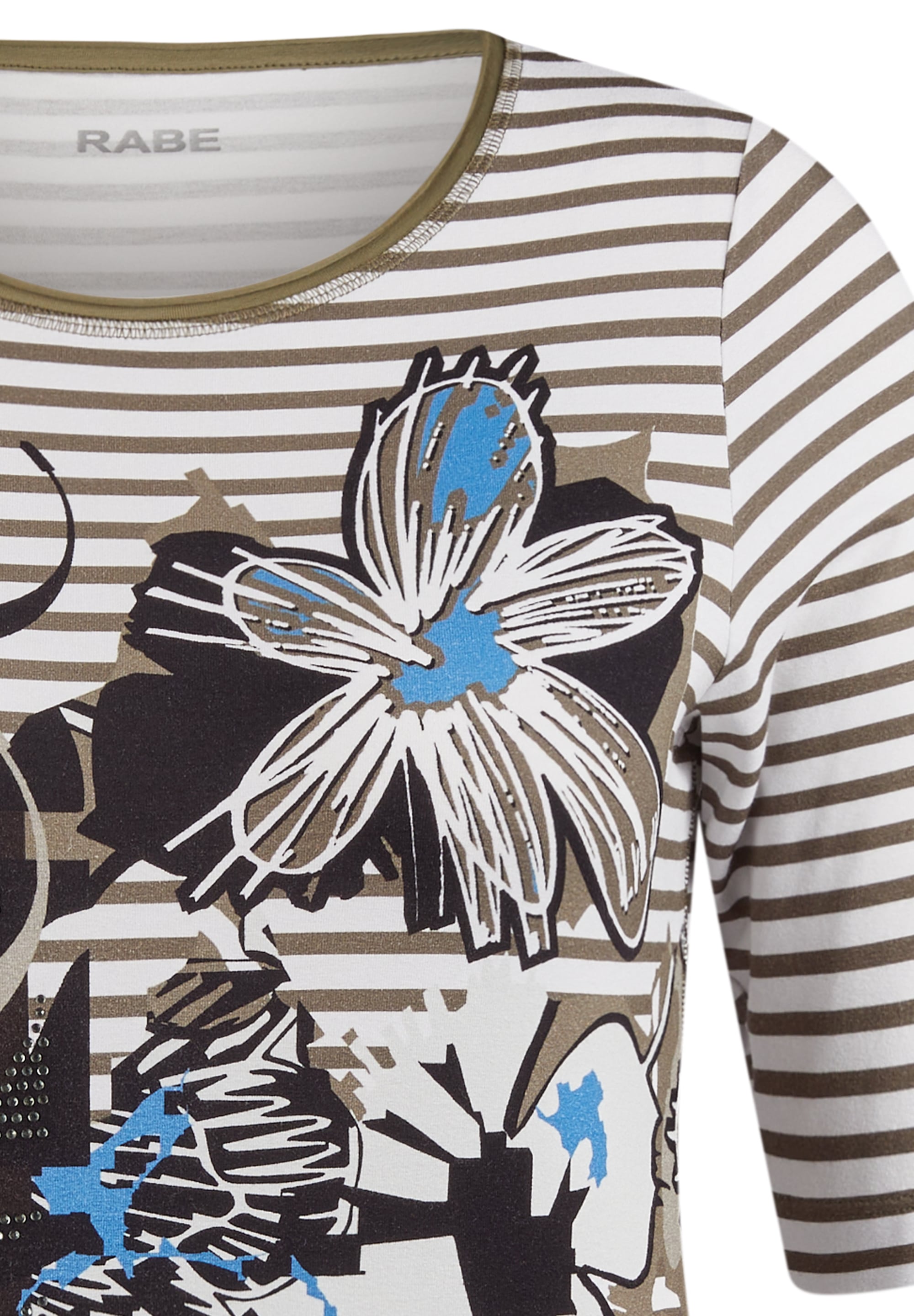 Rabe T-Shirt, mit kunstvollem Blumen-Print