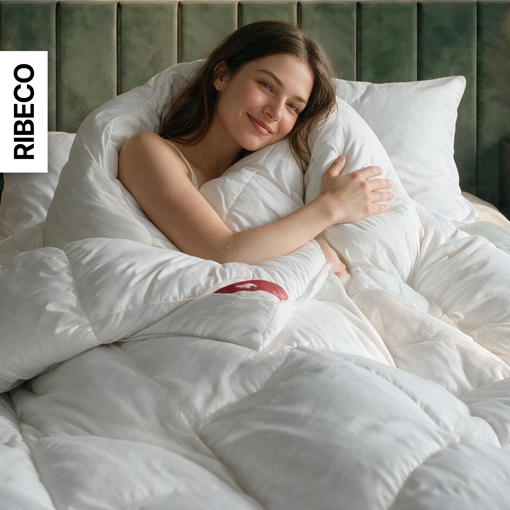 RIBECO Federbettdecke »Bettdecke in 135x200 und 155x220cm Topseller,« extrawarm Füllung 90Federnund10Daunen 1 Stk. tlg. Daunen und Federn, Made in Germany, mit gratis 80x80 cm Kissen