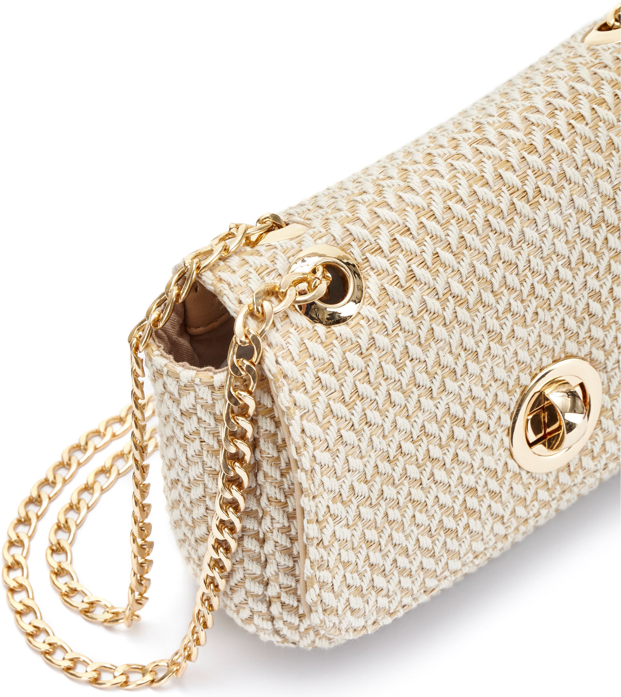 Vivance Umhängetasche »Minibag« Handtasche, Henkeltasche, Bast-Optik, Crossbody Bag VEGAN
