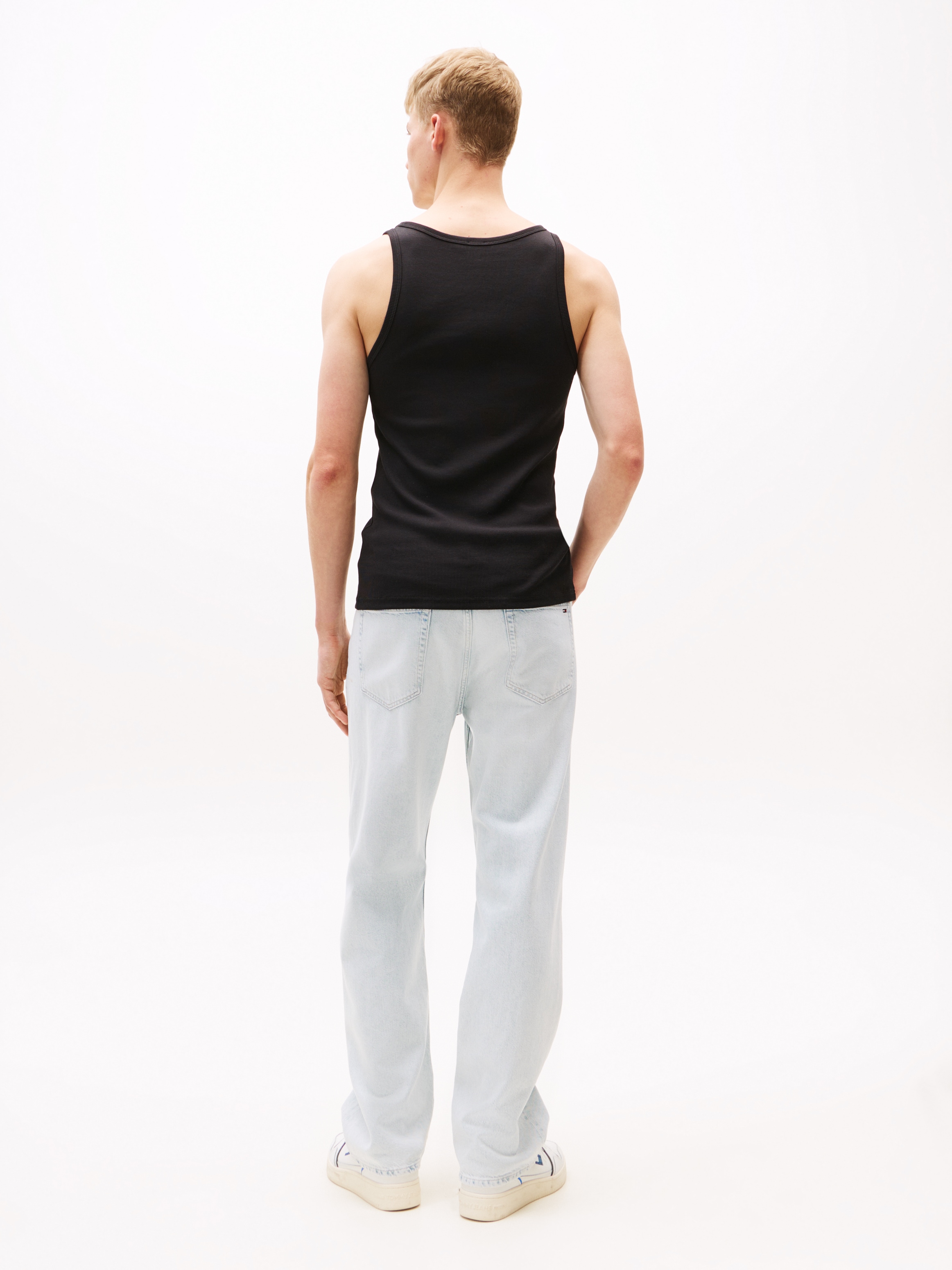 Tommy Jeans Tanktop »TJM XSLIM CLSSC FLAG RIBBED TANK«