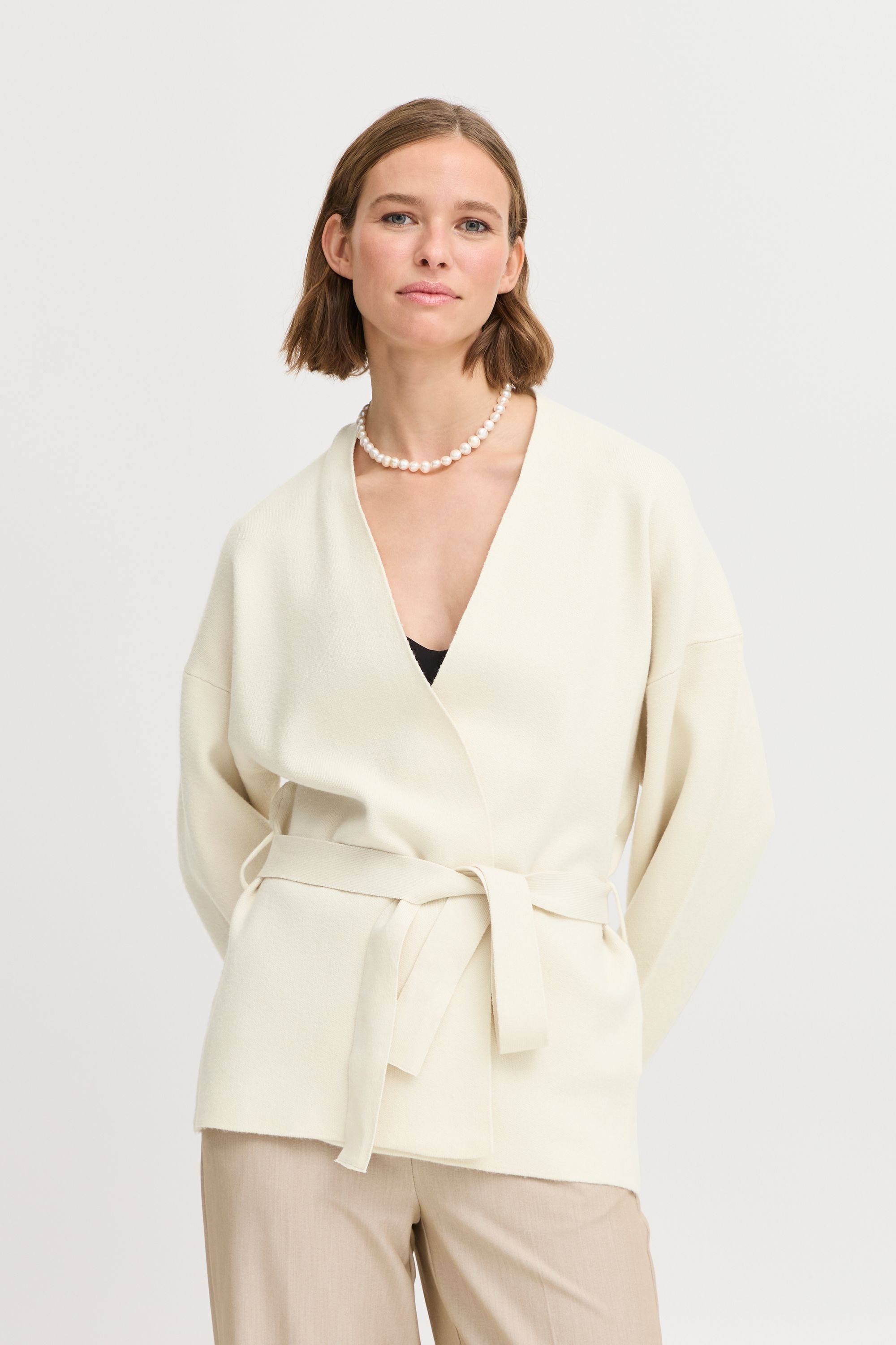 b.young Strickjacke »Strickjacke BYOTARI BELT CARDIGAN -«