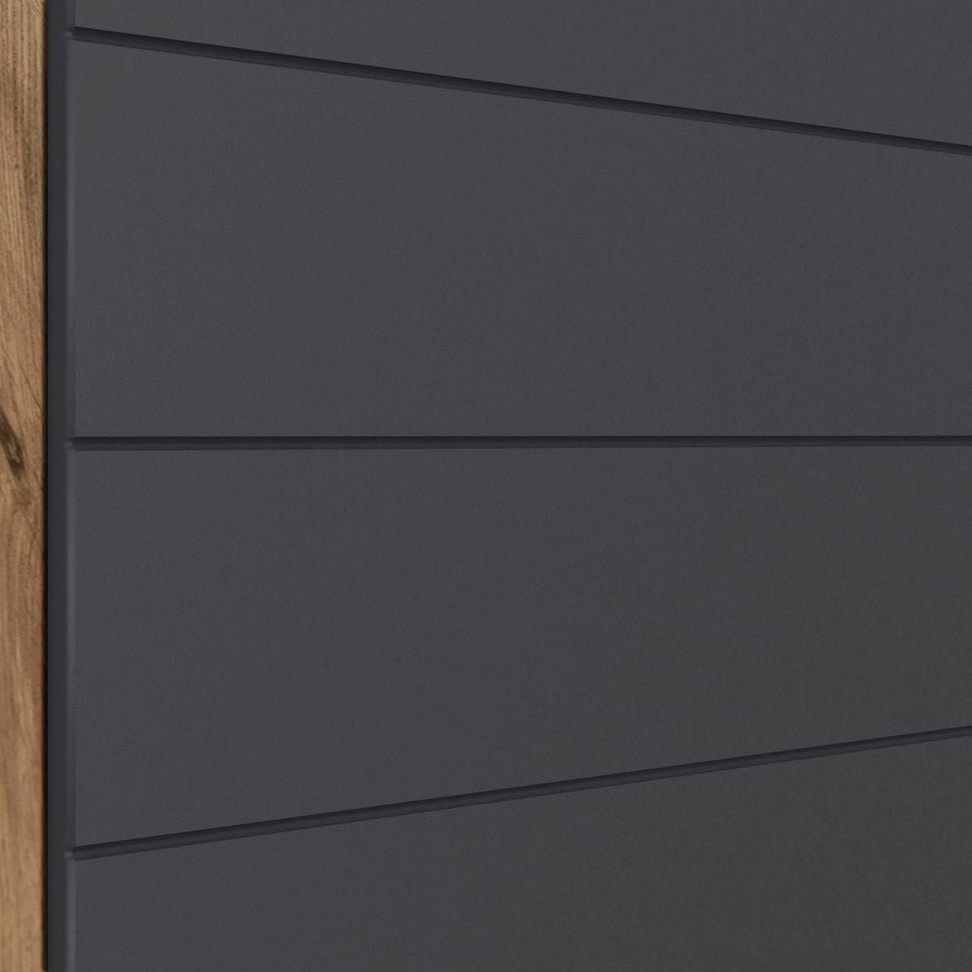 KOCHSTATION Hängeschrank »KS-Luhe« 60 cm breit, hochwertige MDF-Fronten mit waagerechter Lisene