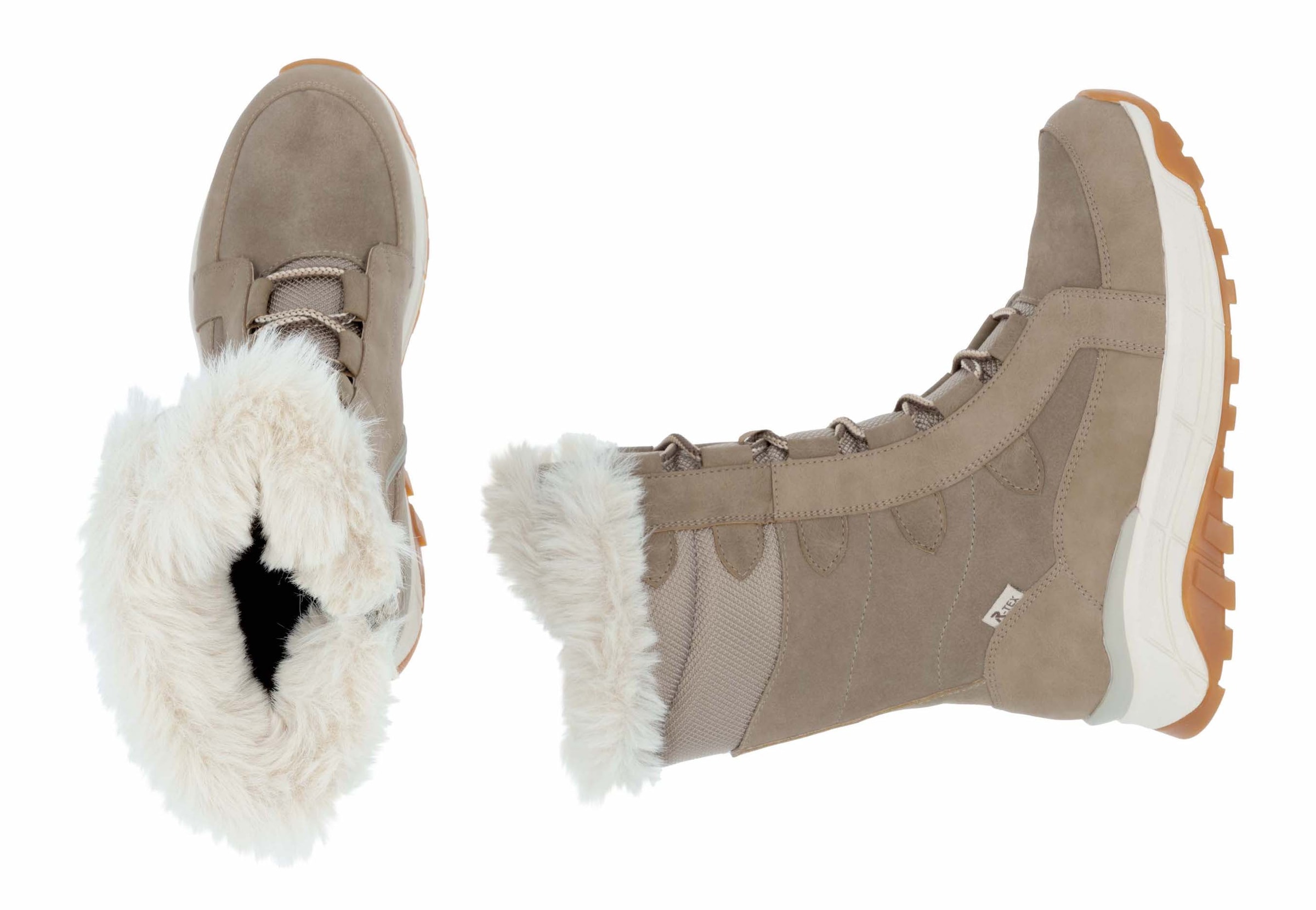 Rieker EVOLUTION Winterboots, Schneeboots, Winterboots mit Lammwollfutter, Fiber Grip Laufsohle