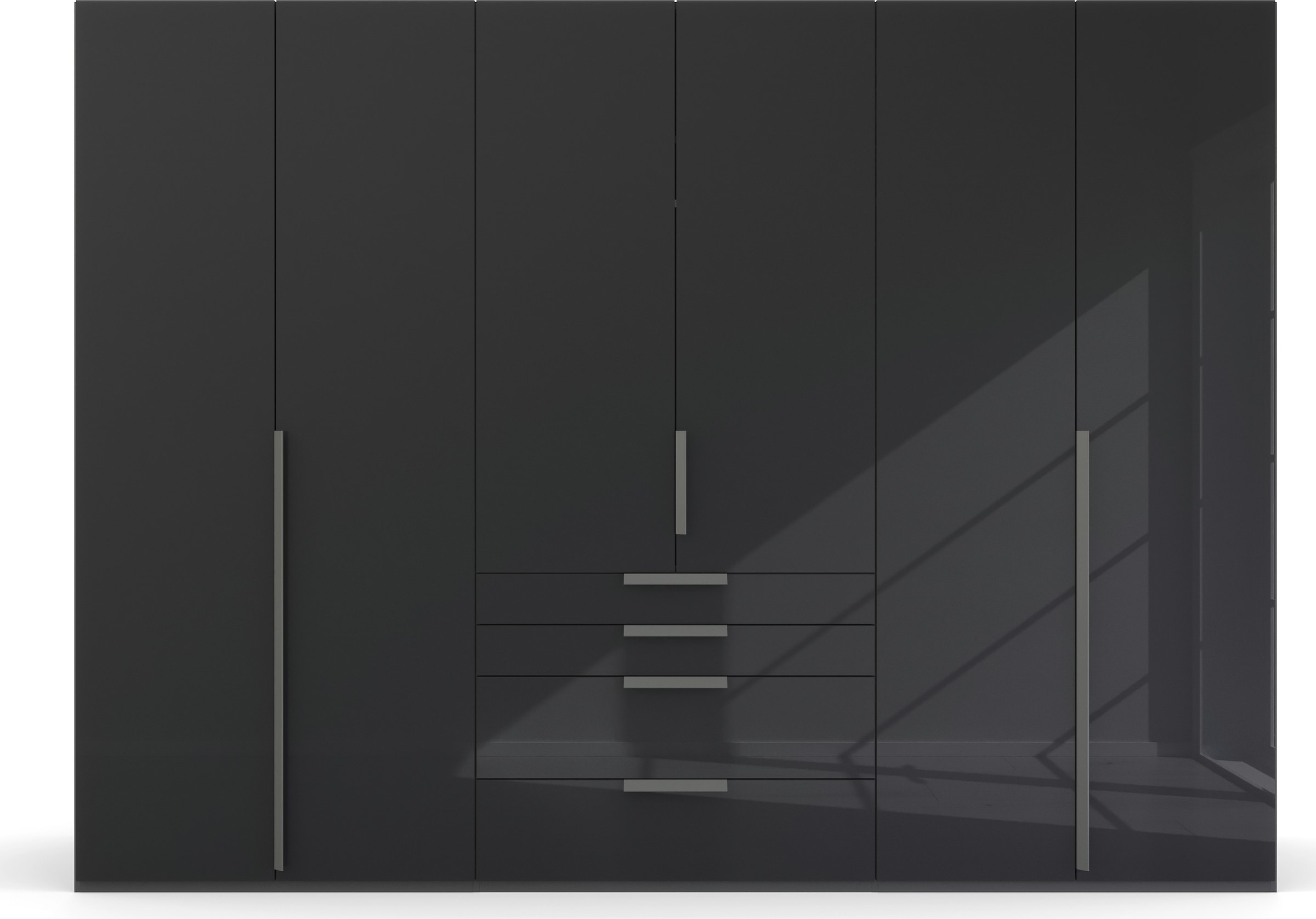 rauch Drehtürenschrank »Purisma«, mit Glasfront, Schubladen und umfangreichem Zubehör, mit Soft-Close