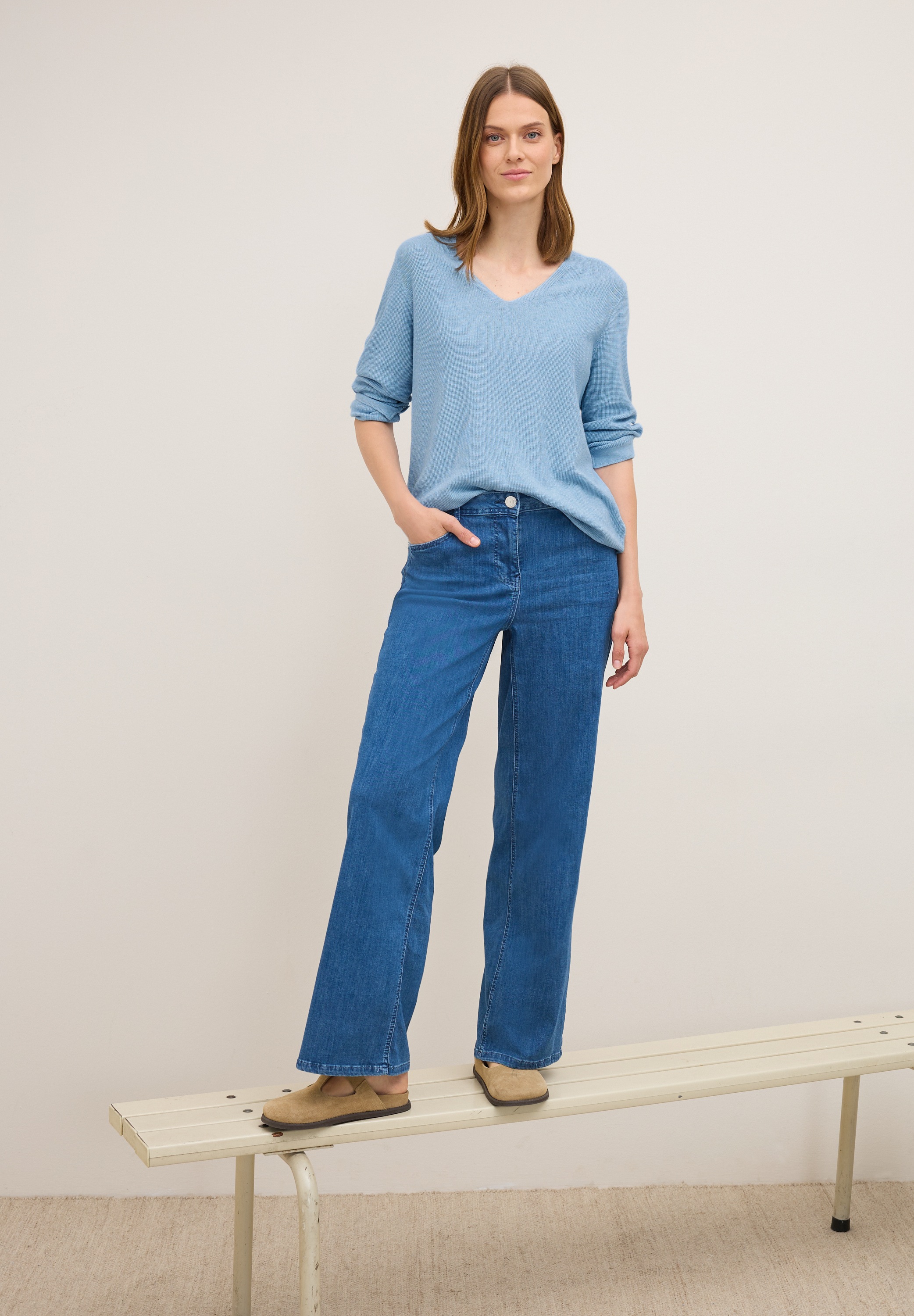 Cecil Strickpullover mit V-Ausschnitt