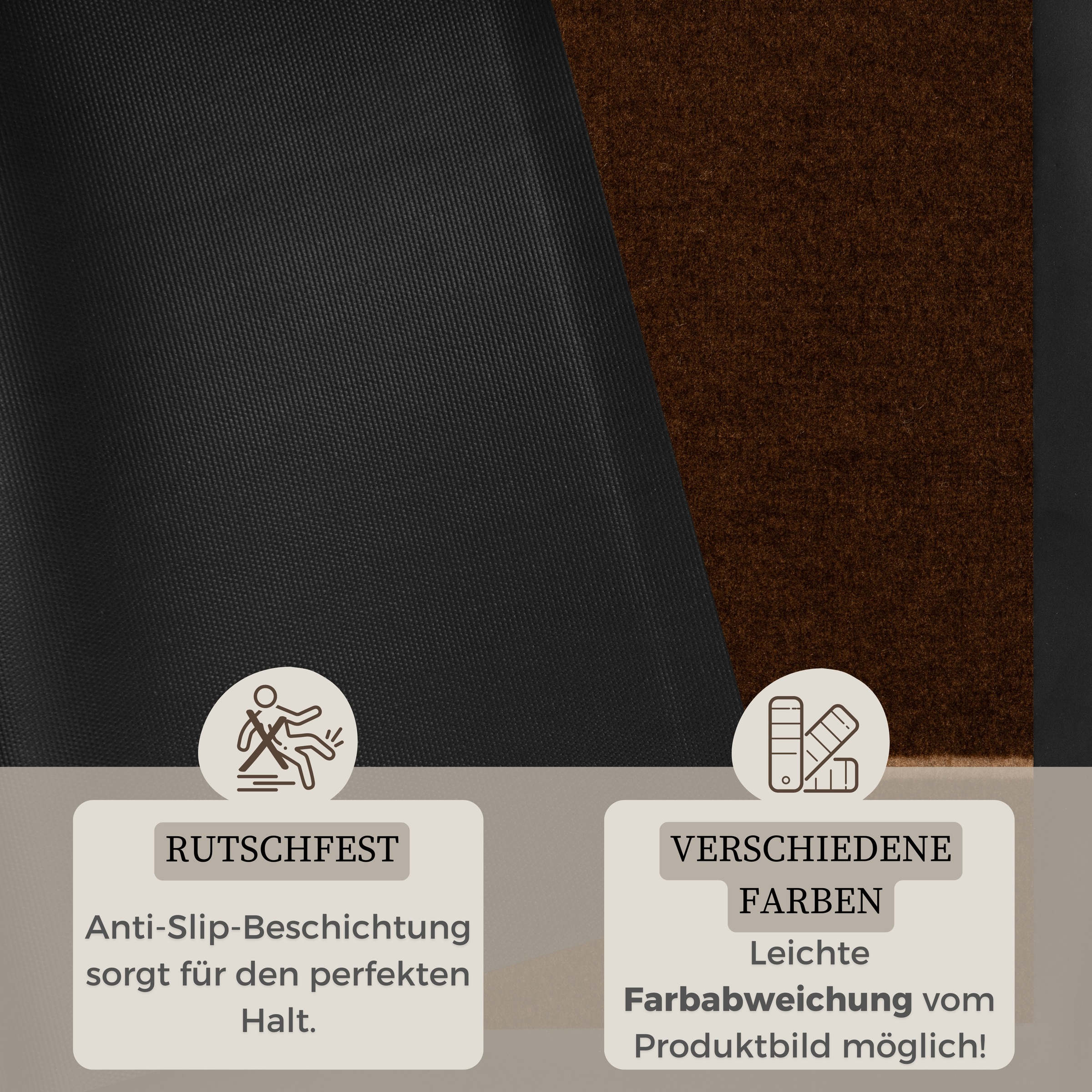HANSE Home Fußmatte »Cozy Welcome, Türmatte«, rechteckig, 5 mm Höhe, Waschbar, Schmutzfangmatte, Outdoor, Innen, Rutschfest, Wetterfest