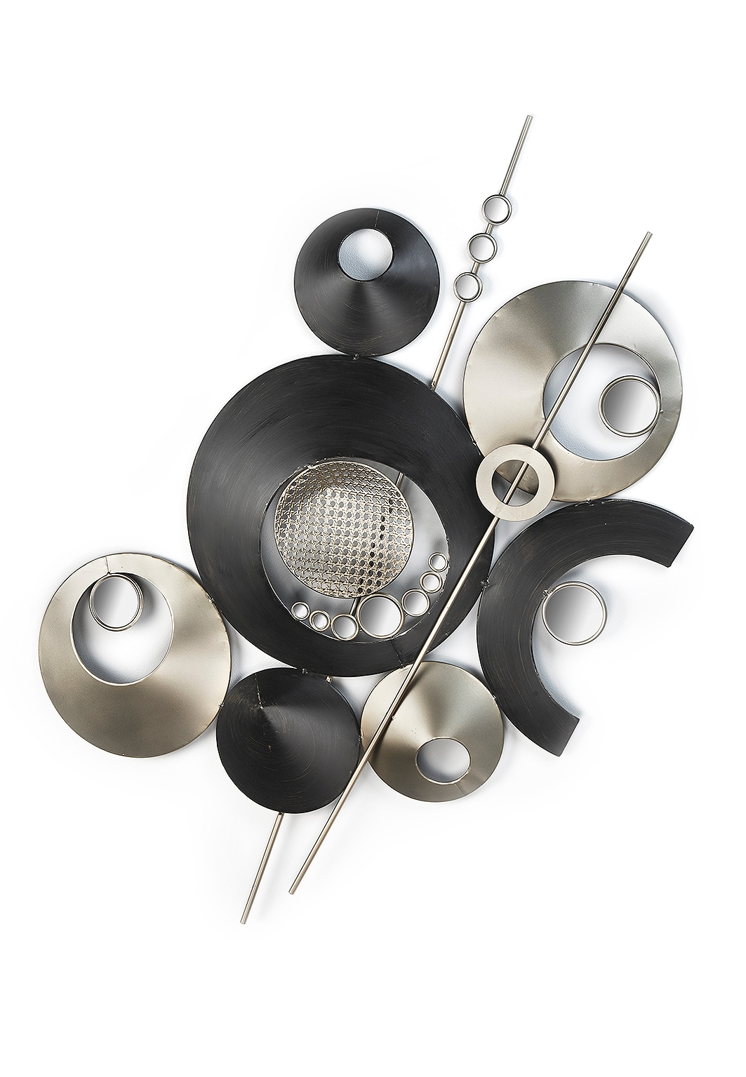 locker Wanddekoobjekt »Wandbild Kreise/Spiegel«