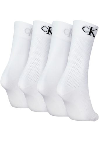 Socken »CKJ WOMEN SOCK 4P MODERN MESH«, (Packung, 4 Paar)