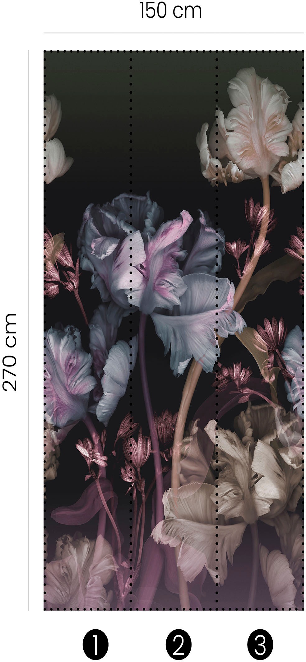 Fashion for walls Fototapete »Vanda«, floral, Phthalate frei