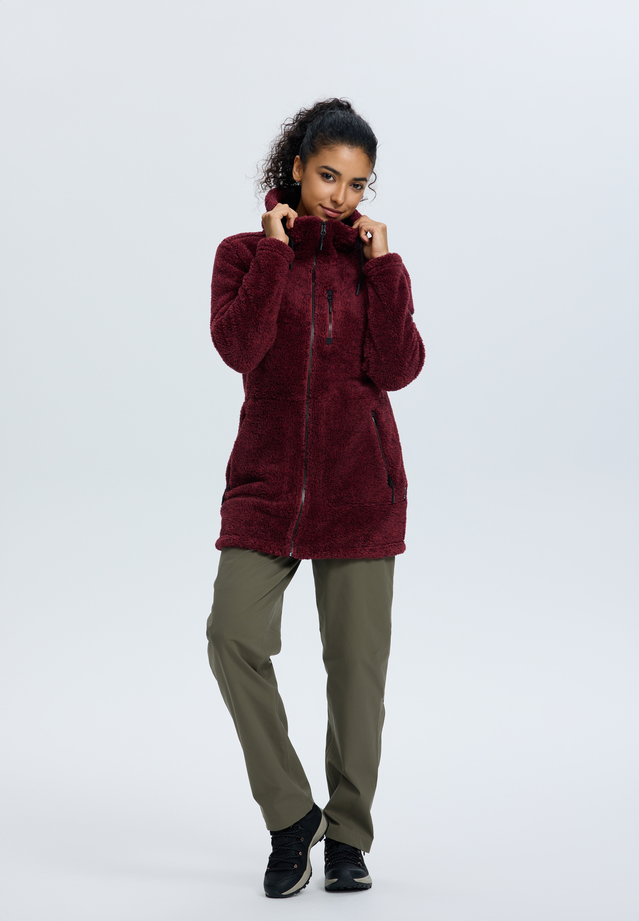Icepeak Fleecejacke »ICEPEAK CHELLES« mit verstellbarer Kapuze, schnell trocknend, aus Polyester