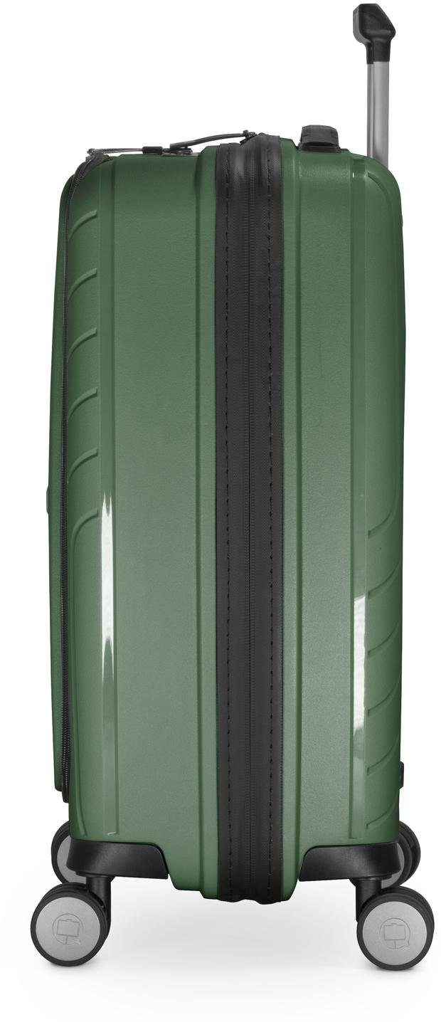 Hauptstadtkoffer Hartschalen-Trolley »TXL, 55 cm, dunkelgrün«, 4 Rollen, Hartschalen-Koffer Handgepäck-Koffer Reisegepäck TSA Schloss