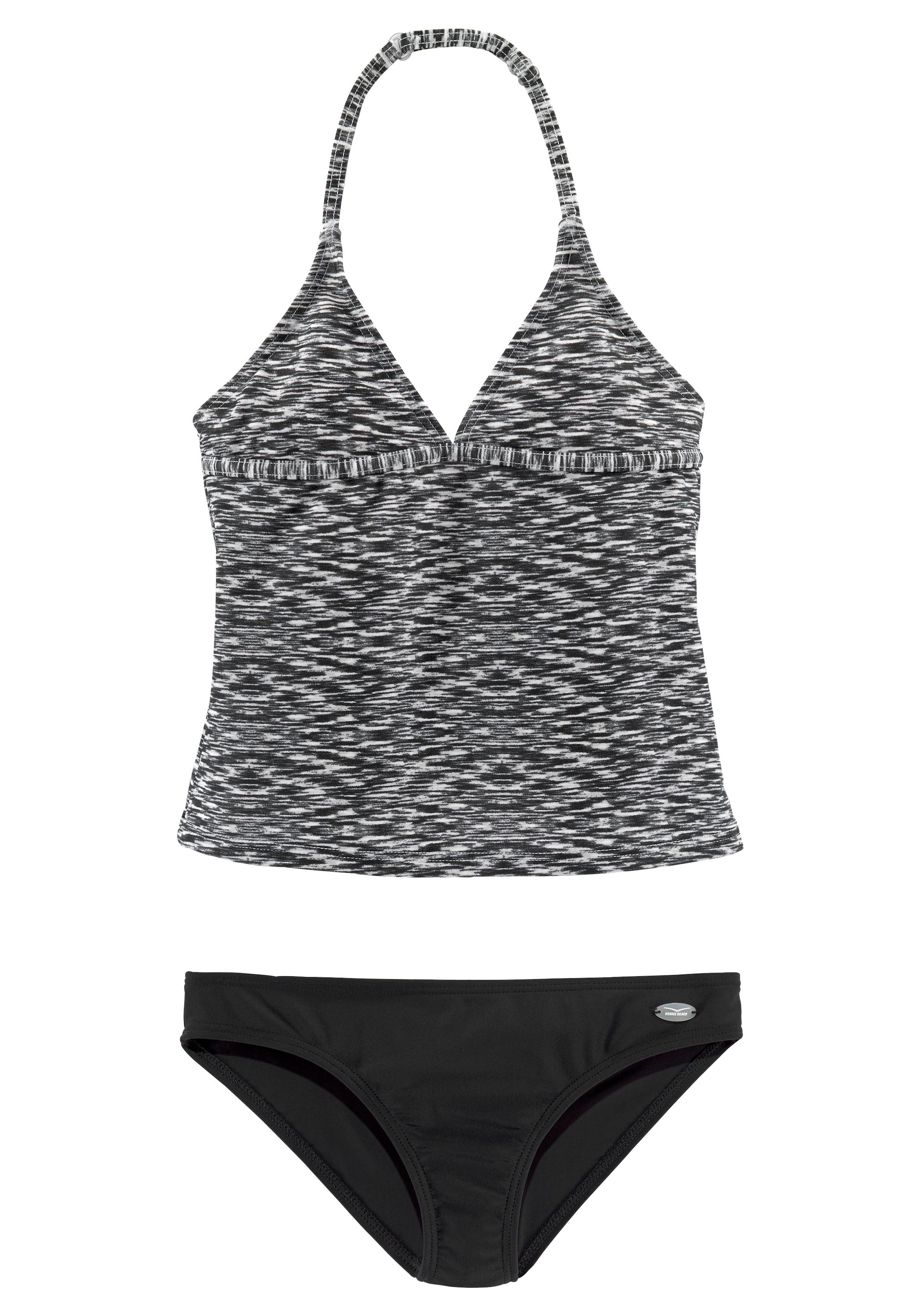 Venice Beach Tankini, verstellbare Träger, unifarbene Hose