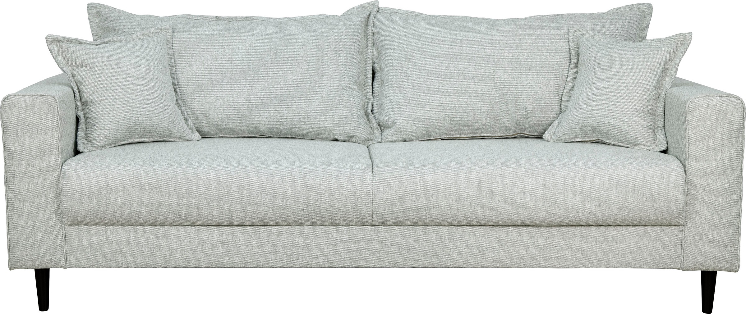 Home affaire 3-Sitzer »VEYRAS, hoher Sitzkomfort, Maße B/T/H: 212/84/76 cm«, mit Wellenunterfederung, incl. Rückenkissen und Zierkissen