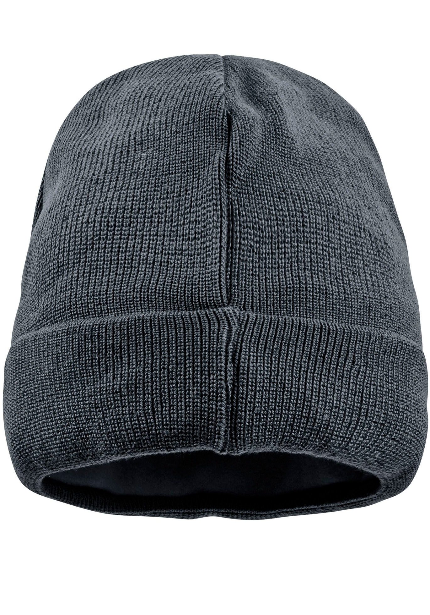 MAXIMO Beanie Strick, breiter Umschlag, gefüttert, wärmend, weich, unifarben,