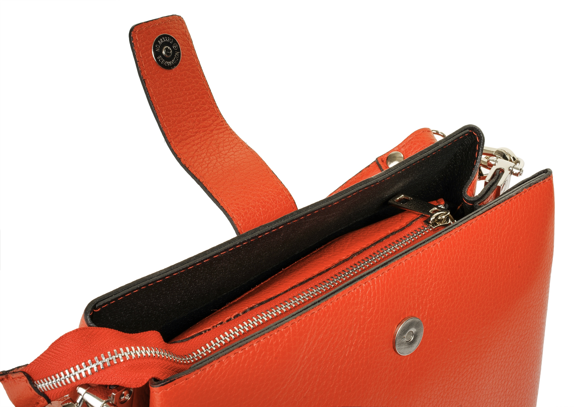 Cluty Henkeltasche, echt Leder, Made in Italy