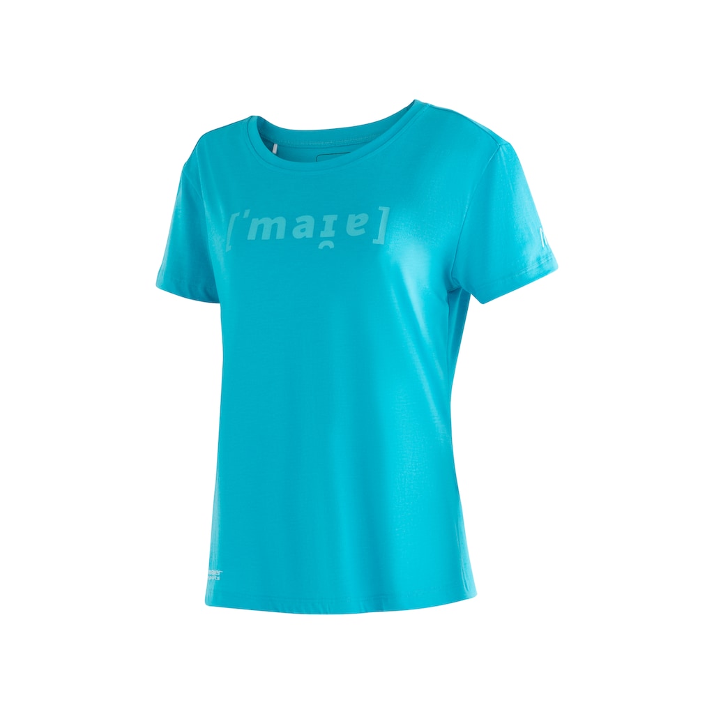 Maier Sports T-Shirt »Phonetic Tee W« Damen Kurzarmshirt mit Print für Wandern und Freizeit