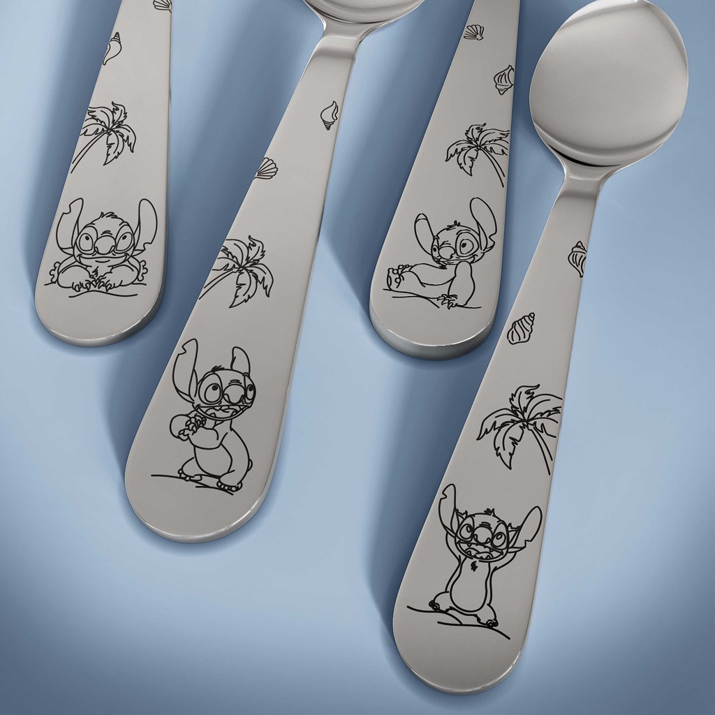 Villeroy & Boch Kinderbesteck »Kinderbesteck-Set Disney Stitch bunt« Spülmaschinenfest, Mikrowellensicher