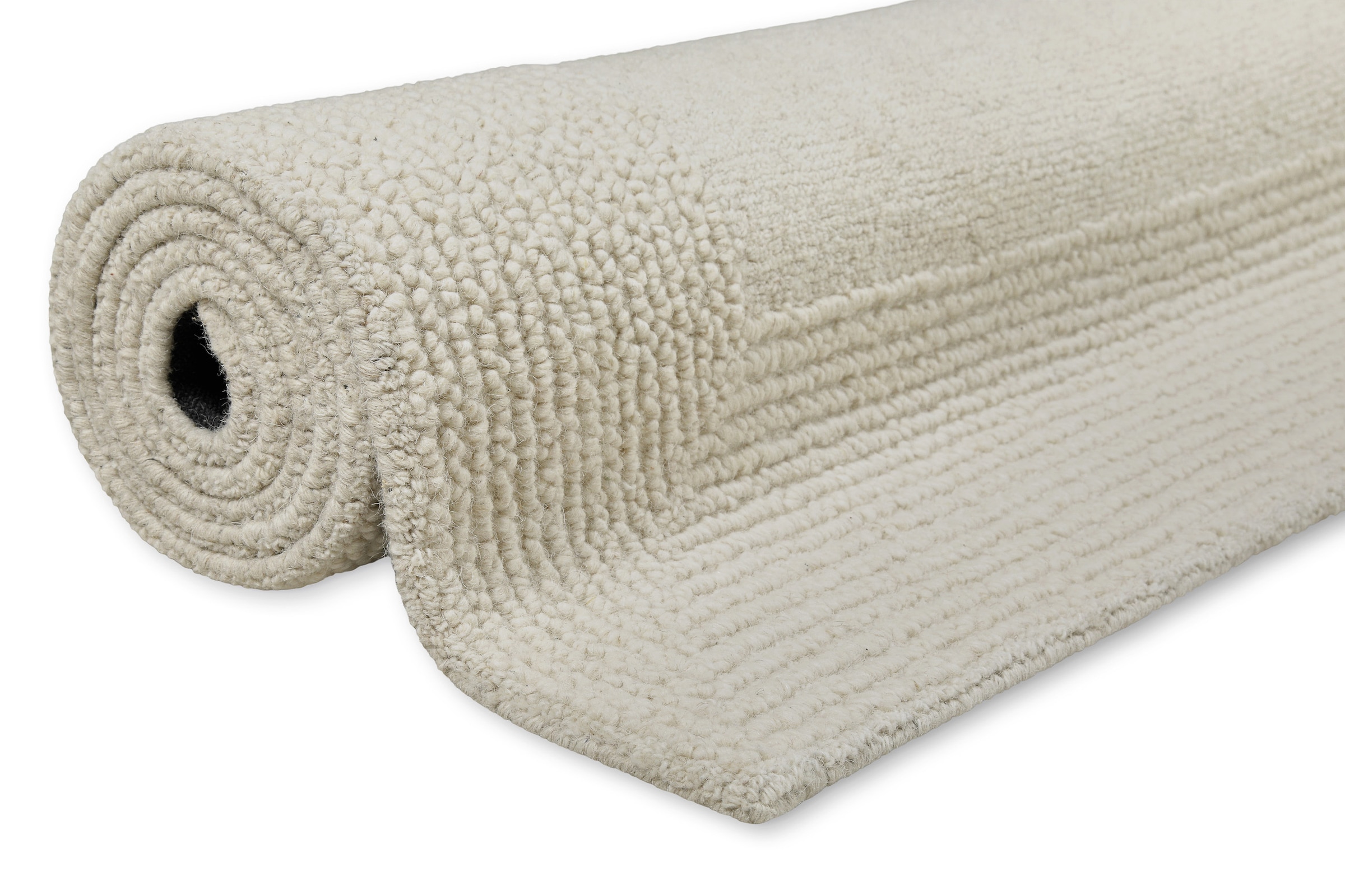 Wecon home Wollteppich »Hamptons TWENTYONE«, rechteckig, 15 mm Höhe, Läufer, Schurwolle, Kurzflor, Wohnzimmer, Schlafzimmer, Bordüre
