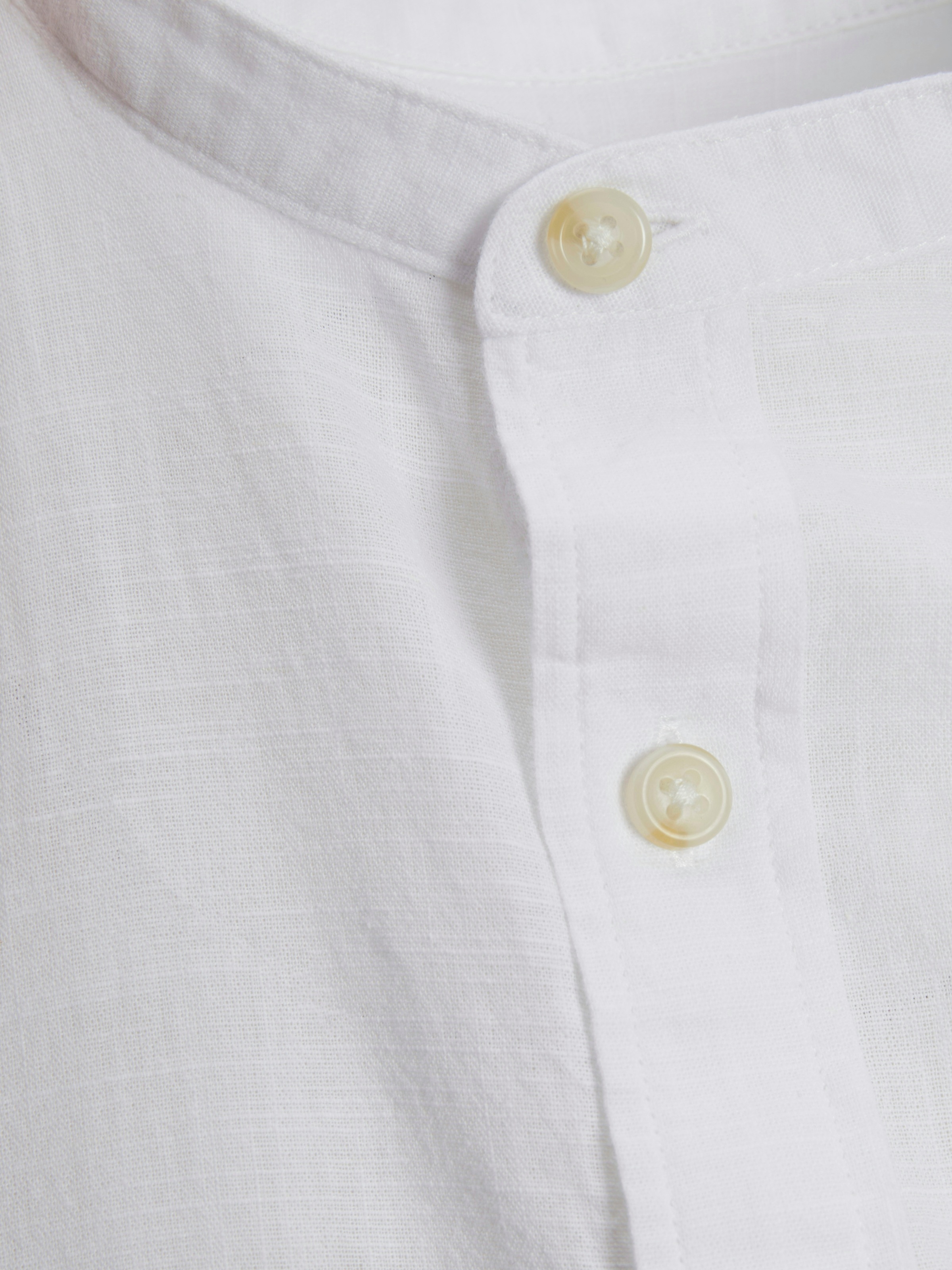 Jack & Jones Langarmhemd »JJESUMMER BAND SHIRT LS SN«, mit Bandkragen