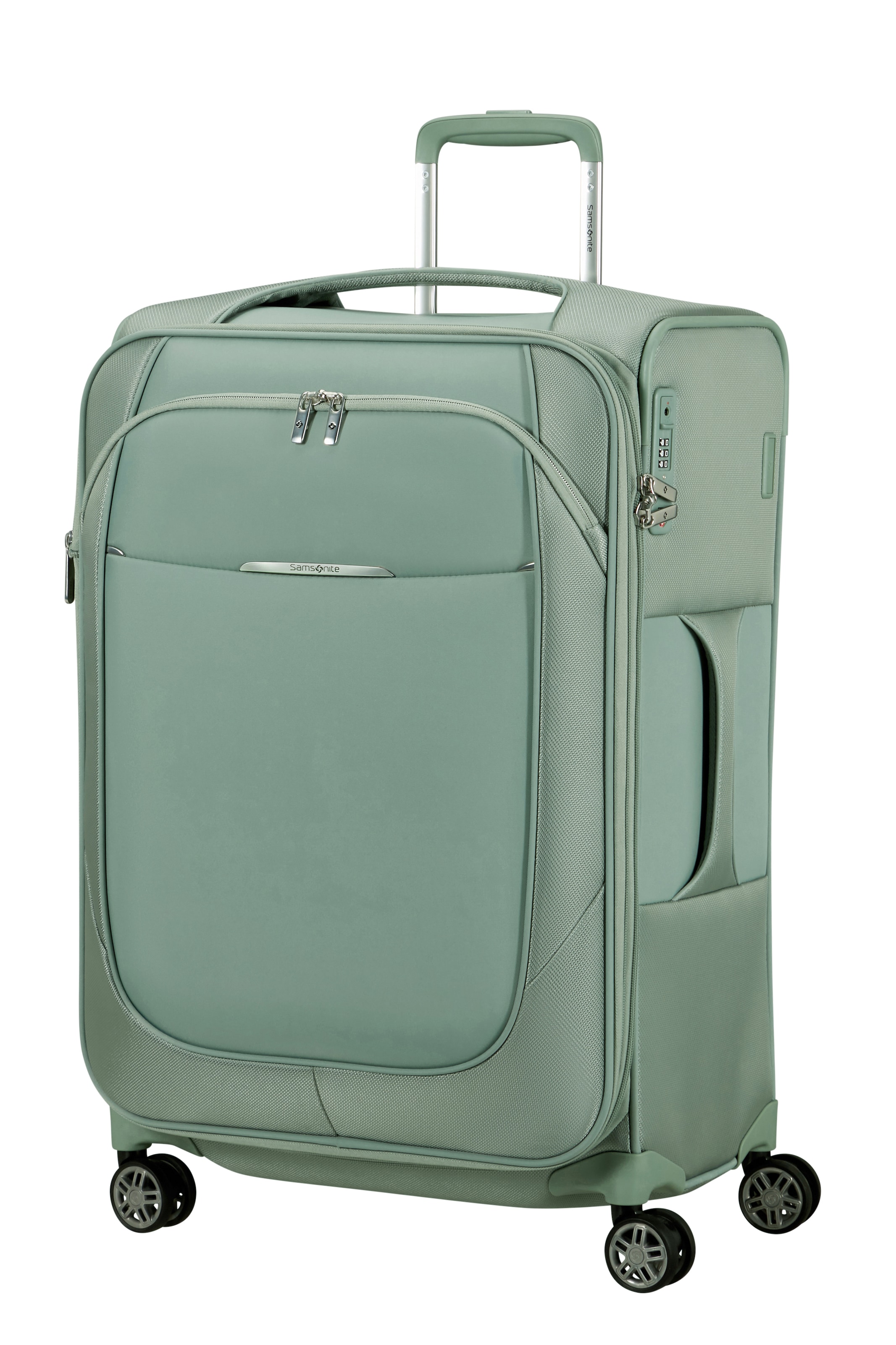 Samsonite Weichgepäck-Trolley »RE-LITE, verschiedene Größen und Farben« Set, mit 2 Packwürfeln, 2 Stk. tlg. 79 l 4 Rollen Unisex Koffer, arretierbares, versenkbares Druckknopf-Trolleysystem