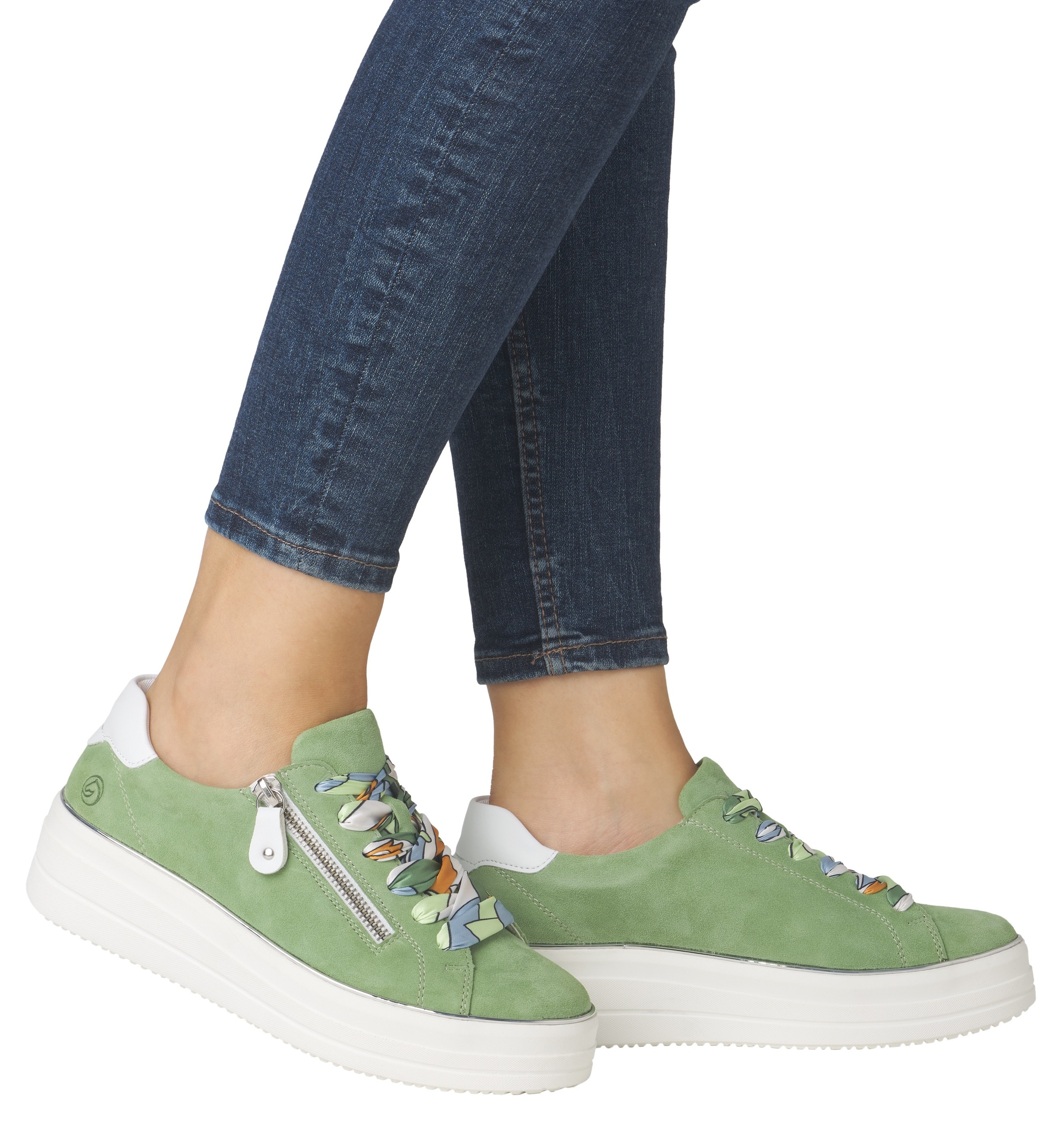 Remonte Plateausneaker, Freizeitschuh, Halbschuh, Schnürschuh mit seitlichem Reißverschluss