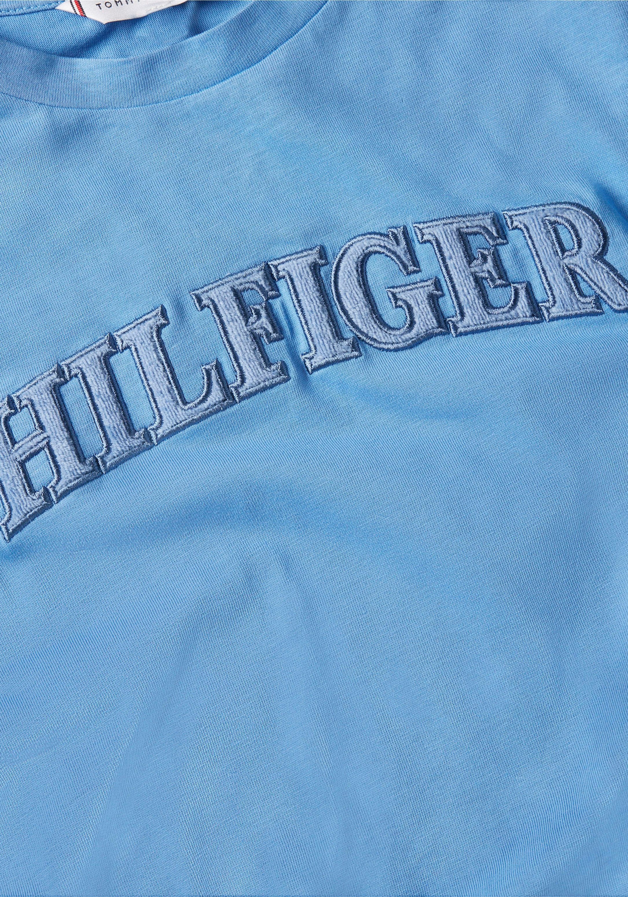 Tommy Hilfiger T-Shirt »REG Markenlabel bei HILFIGER C-NK SS«, TONAL Hilfiger Tommy mit ♕