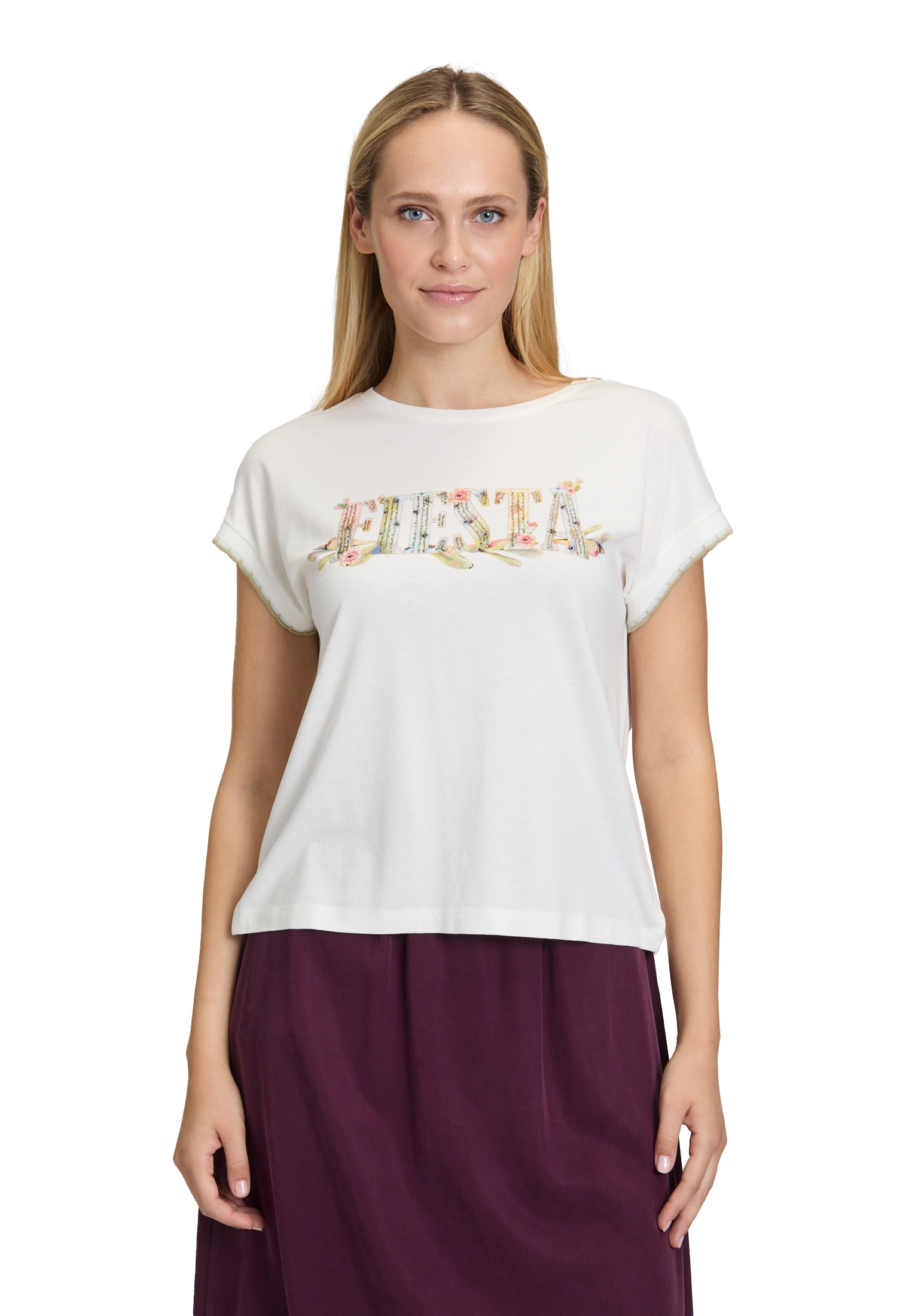 Cartoon Langarmshirt »Casual-Shirt mit Rundhalsausschnitt«