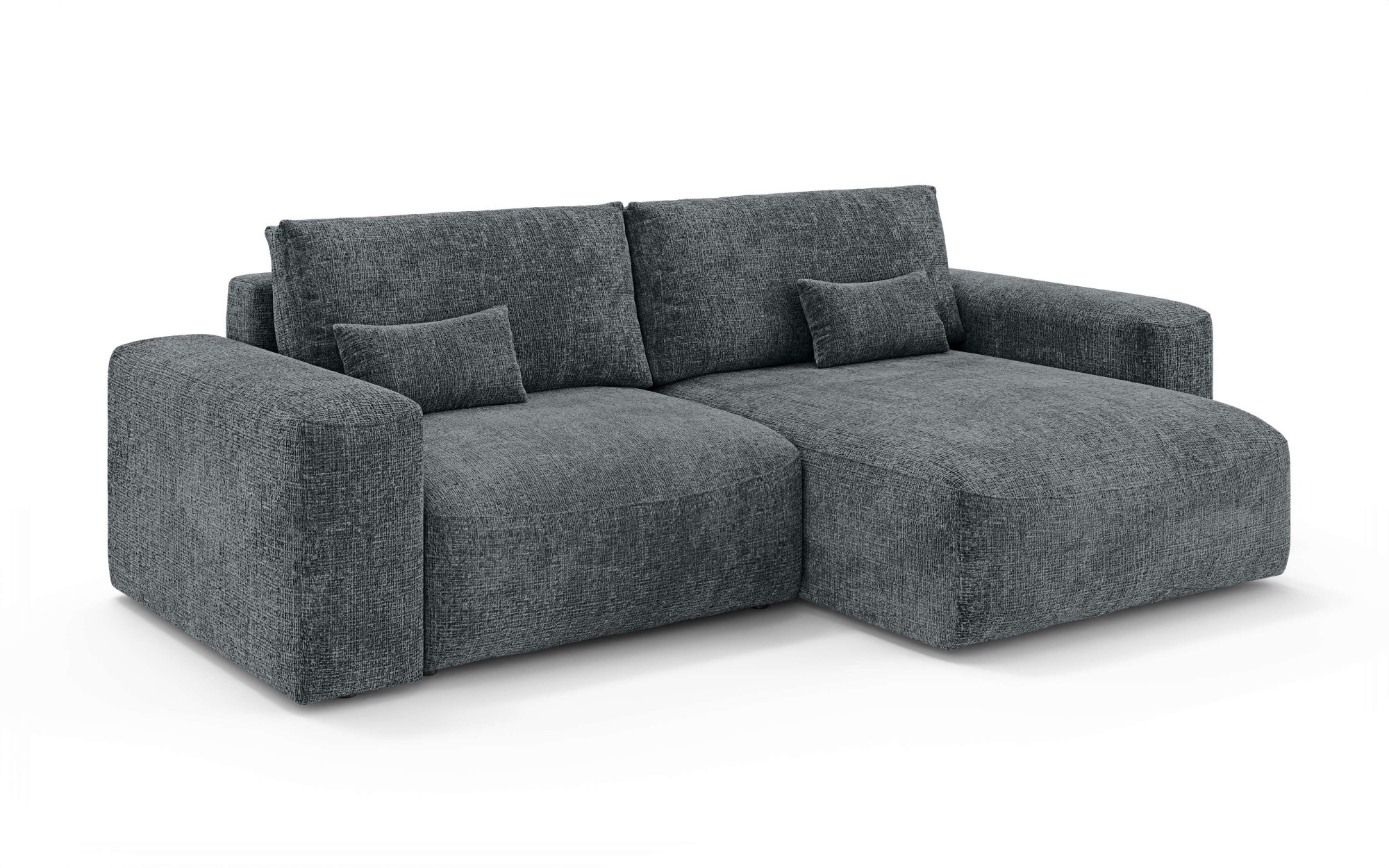 OTTO home Ecksofa »MATTS Schlafsofa mit Bettkasten, Maße B/T/H: 265/159/89 cm«, L-Form mit Recamiere rechts oder links, hoher Sitzkomfort