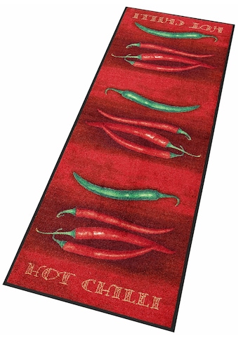 wash+dry by Kleen-Tex Küchenläufer »Hot Chili«, rechteckig, 7 mm Höhe, Motiv Chilli,... kaufen