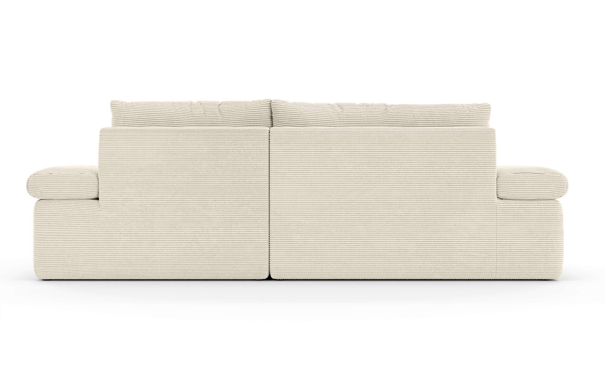 Home affaire Ecksofa »ALVERIE mit Recamiere, moderne Steppung, Maße: B/T/H 274/203/106 cm«, L-Form mit Wellenunterfederung, mit 4 Rückenkissen, pflegeleicht Stoff