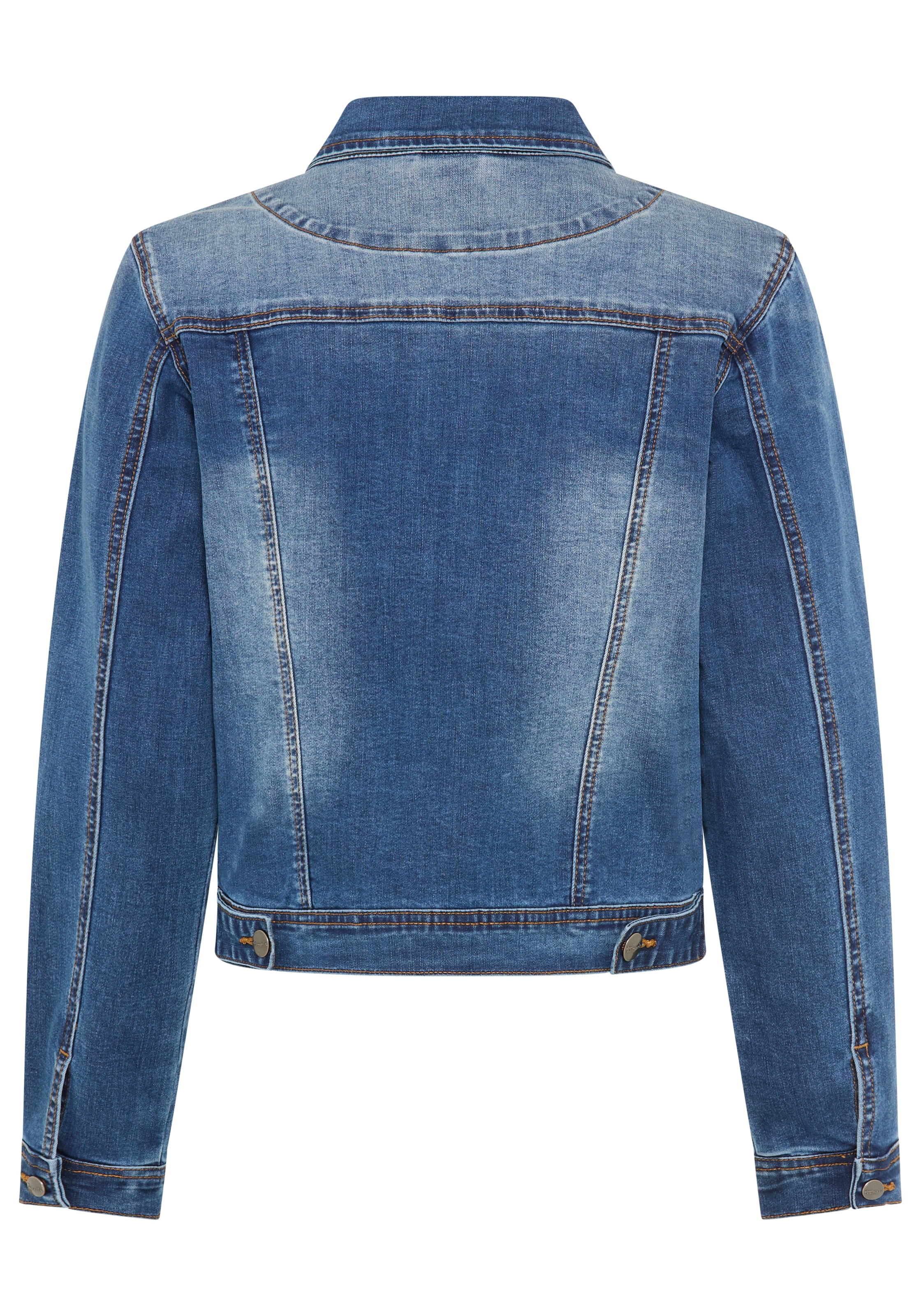 Tamaris Jeansjacke aus elastischem Denim-Material, mit Brusttaschen und Eingrifftaschen
