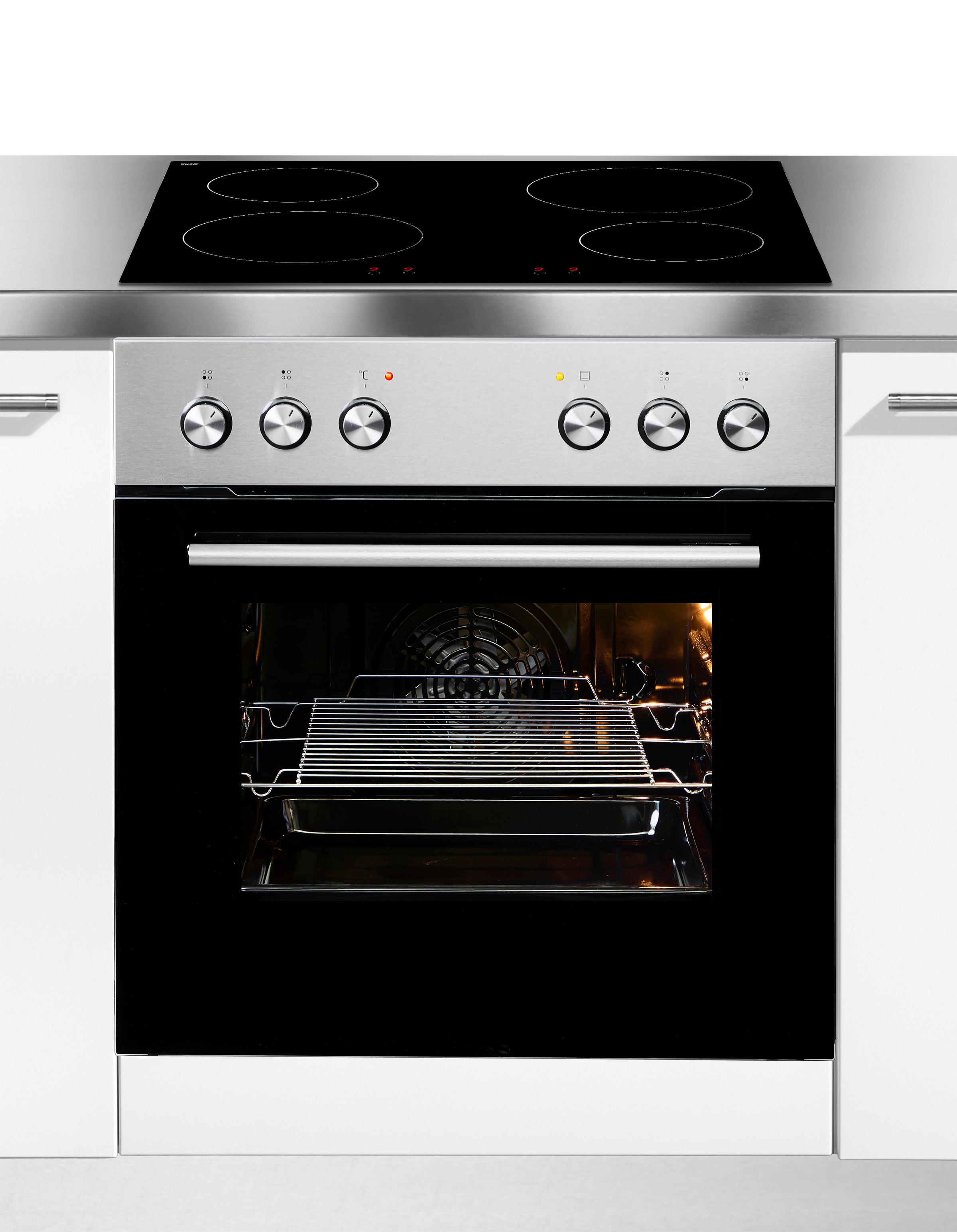 Amica Induktions Herd-Set »EHI 935 331 E« Steam Clean Backofen;Induktionskochfeld, 1 Stk. tlg. Komfort pur: beste Sicht, leicht reinigen, sicher kochen