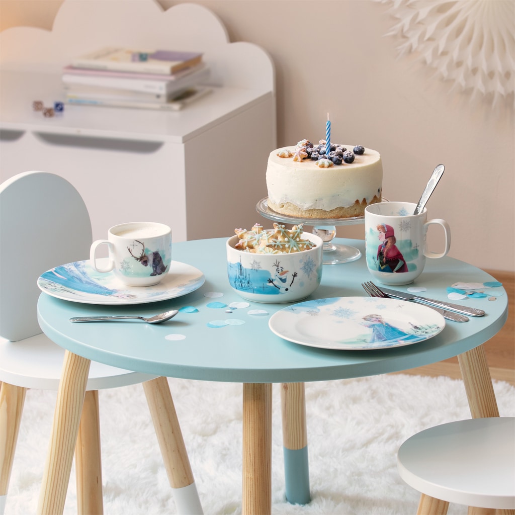 Villeroy & Boch Kindergeschirr-Set »Kindergeschirr-Set Disney Frozen 3er Set bunt« Spülmaschinenfest, Mikrowellensicher