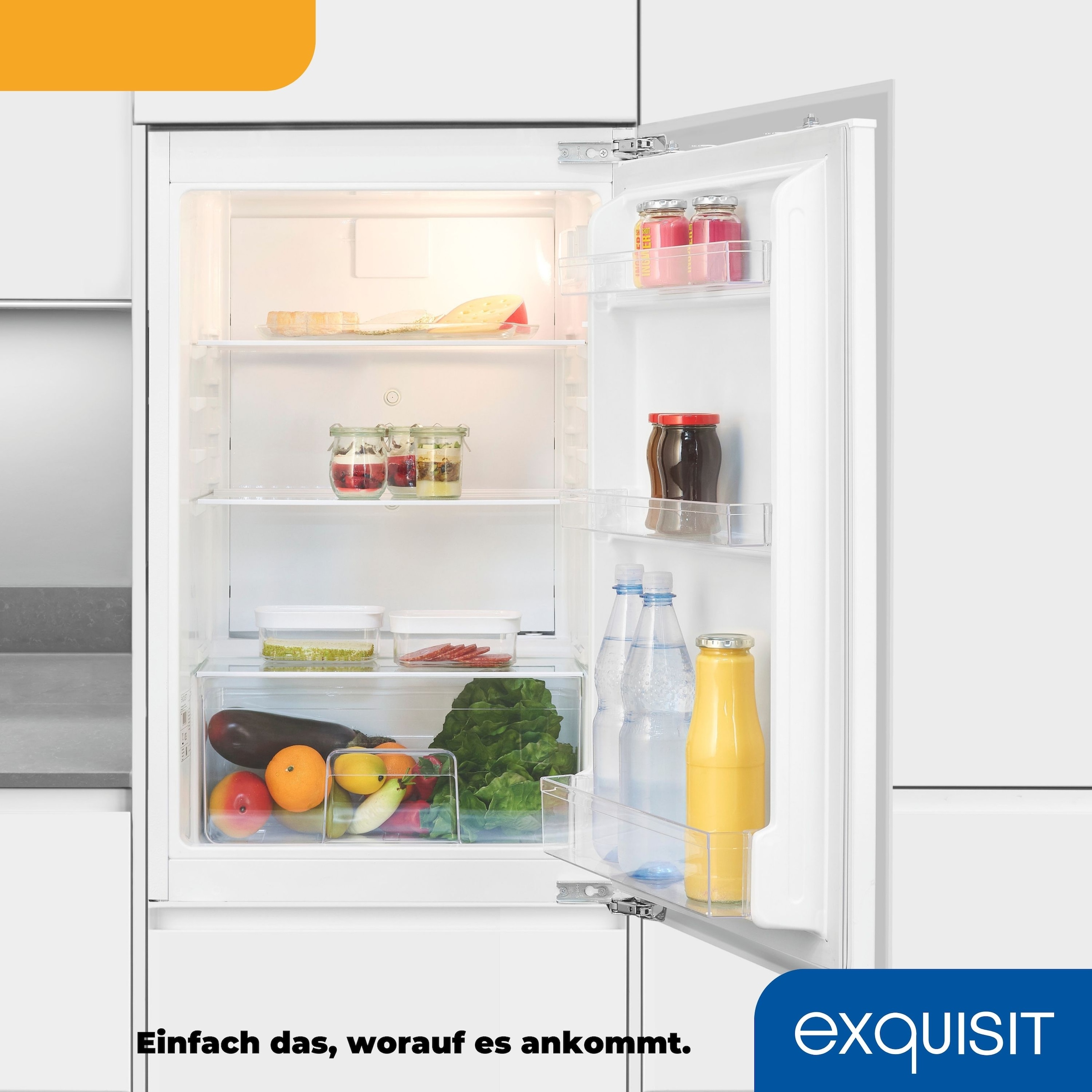 exquisit Einbaukühlschrank »EKS5131-V-FE-O90E«