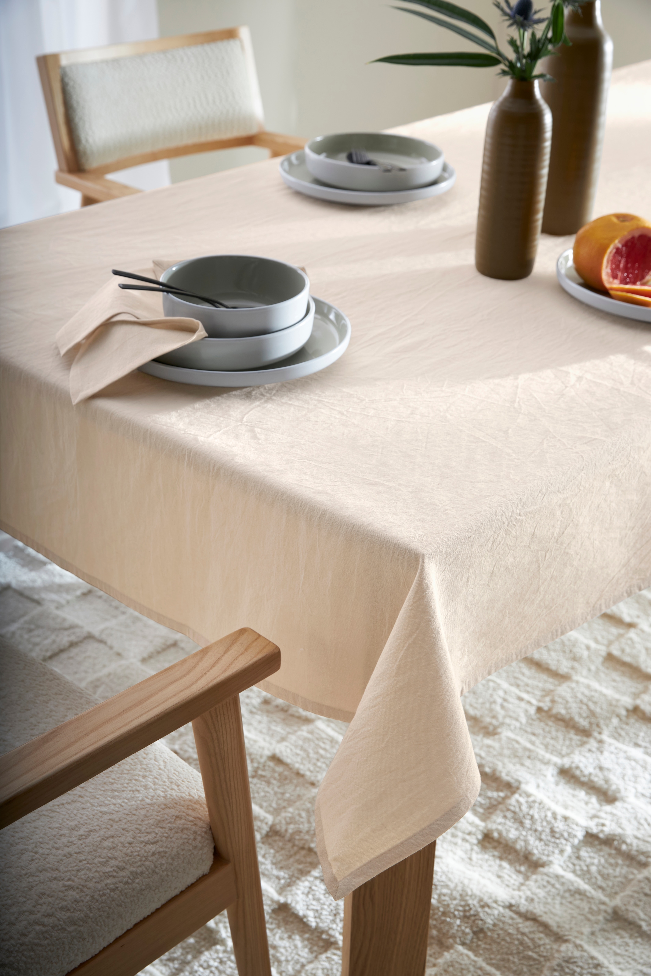 LeGer Home by Lena Gercke Tischdecke »Liaa« Blickdicht & glatt, Pflegeleicht, aus Baumwolle und Leinen,