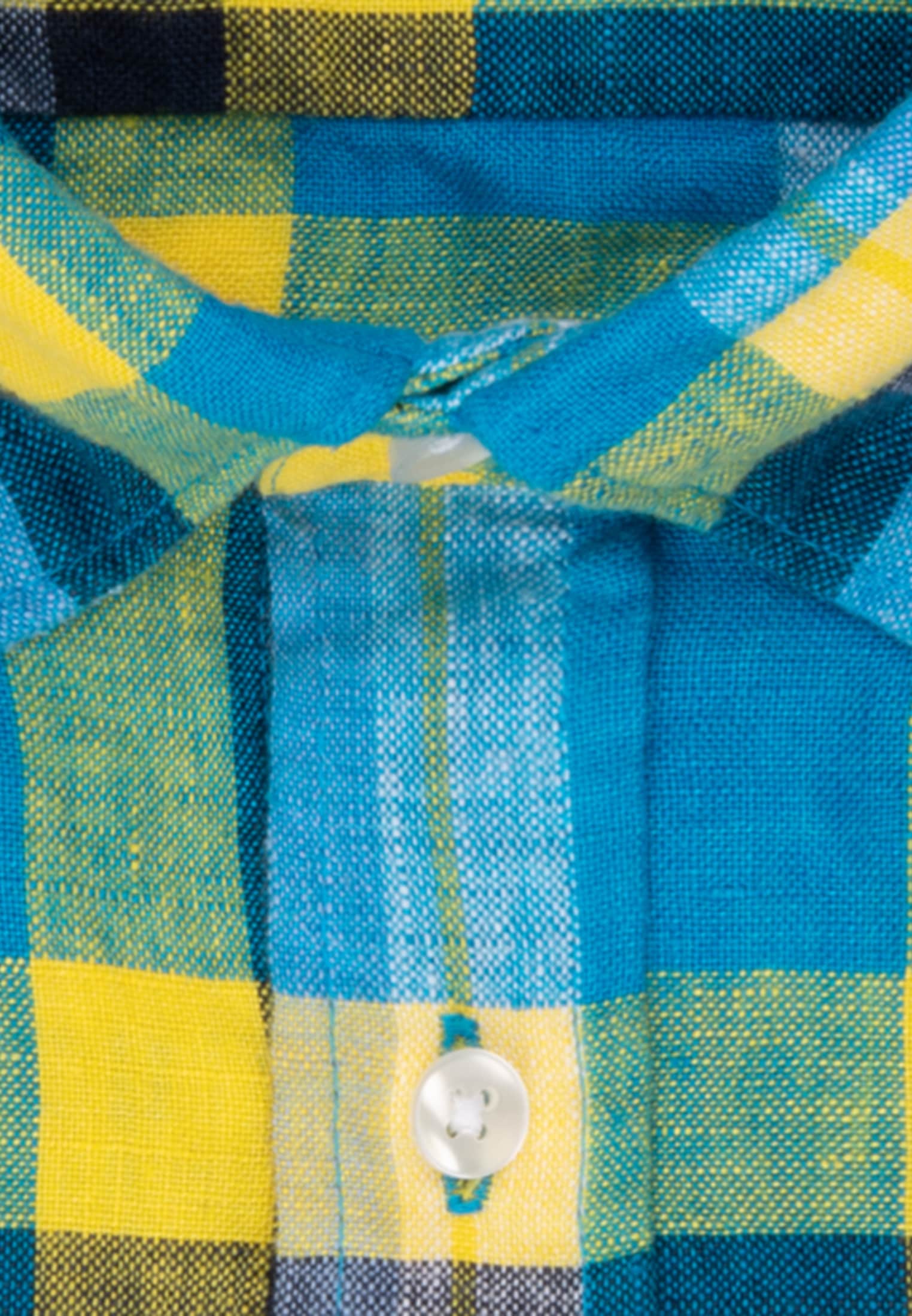 seidensticker Businesshemd »Regular«, Regular Langarm Button-Down-Kragen Karo
