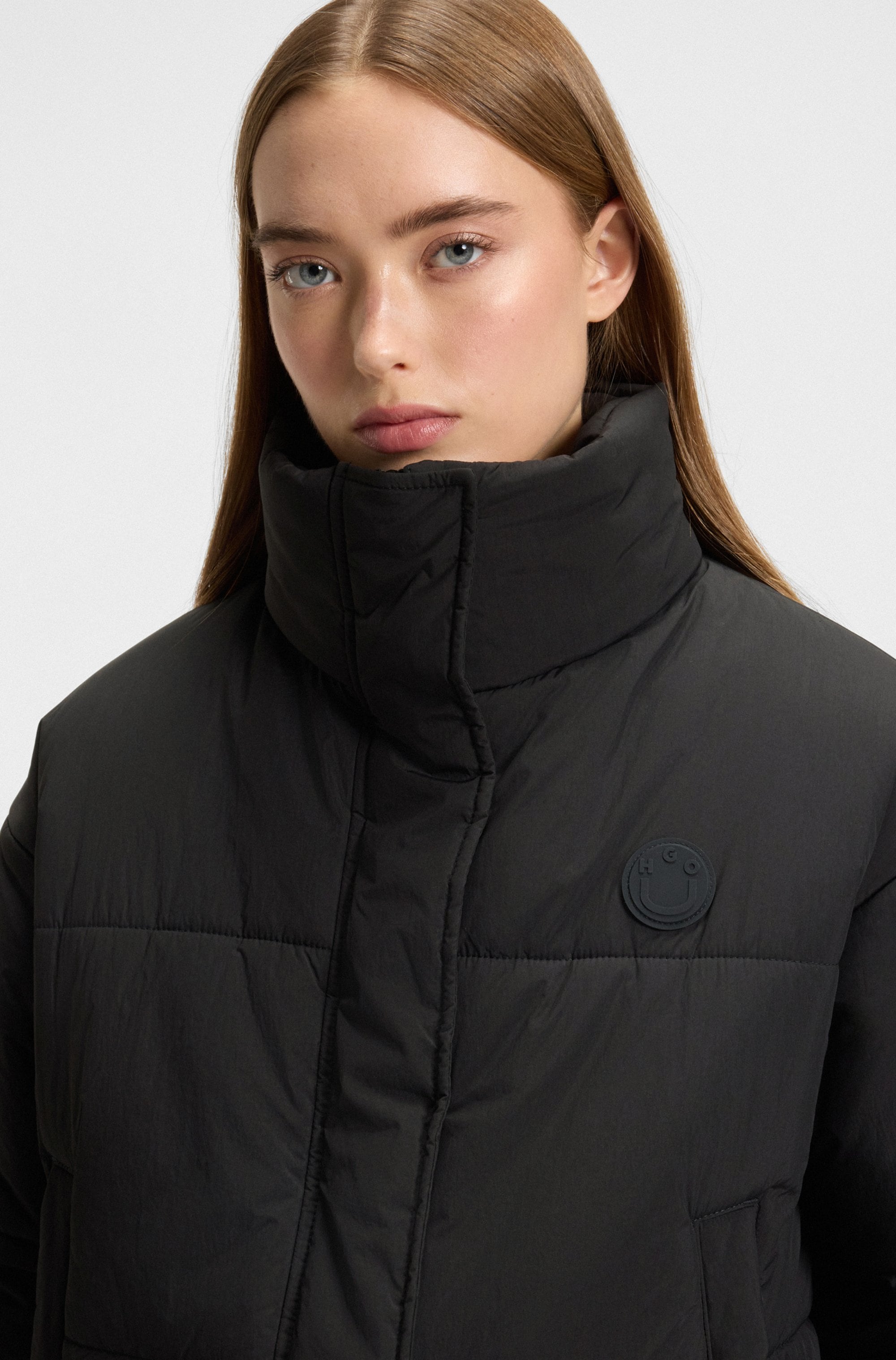 HUGO Blue Steppjacke »Faren«, Relaxed Fit, mit verstellbarem Saum