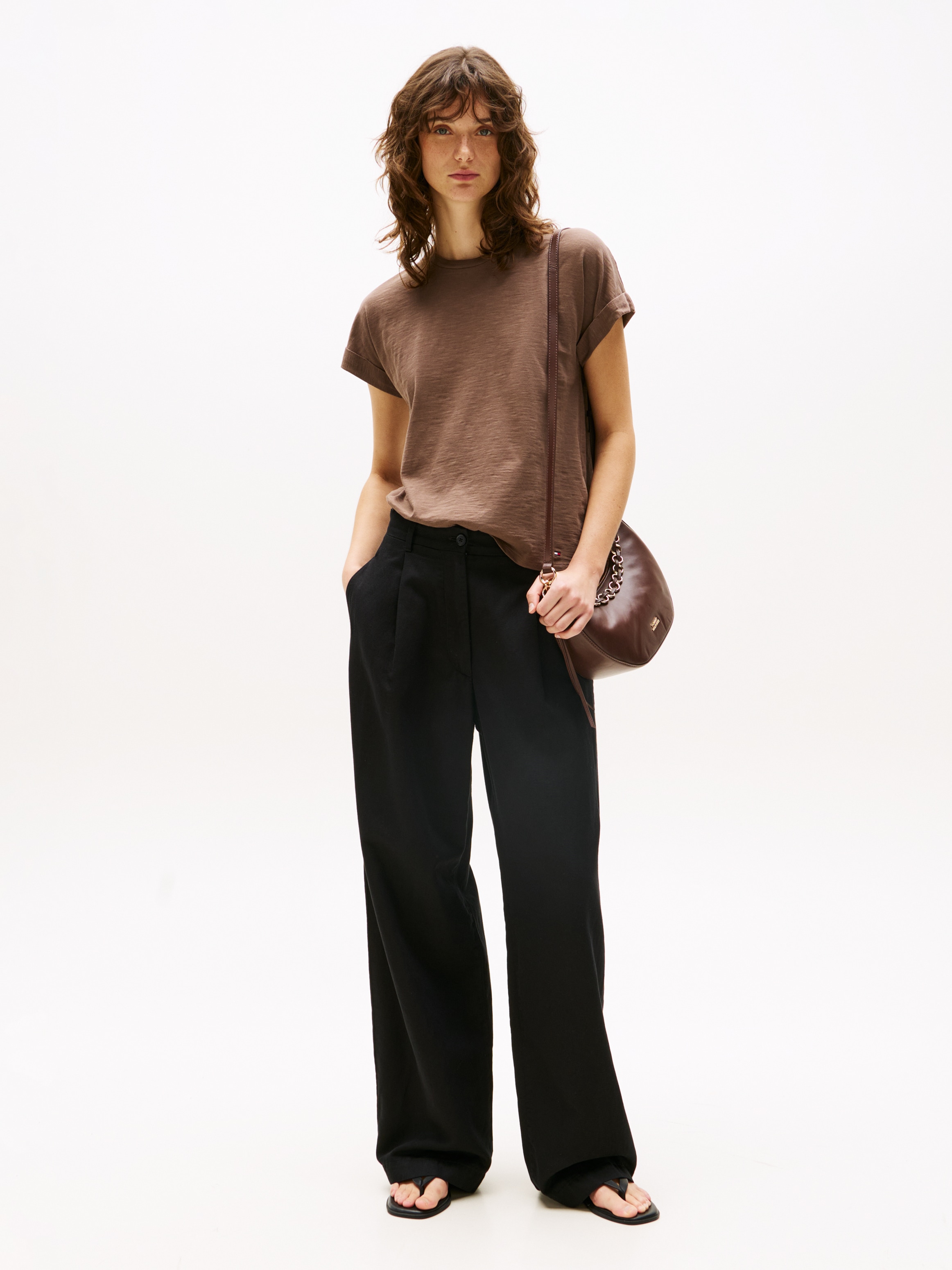 Tommy Hilfiger Webhose »TENCEL LINEN WIDE LEG PANT«