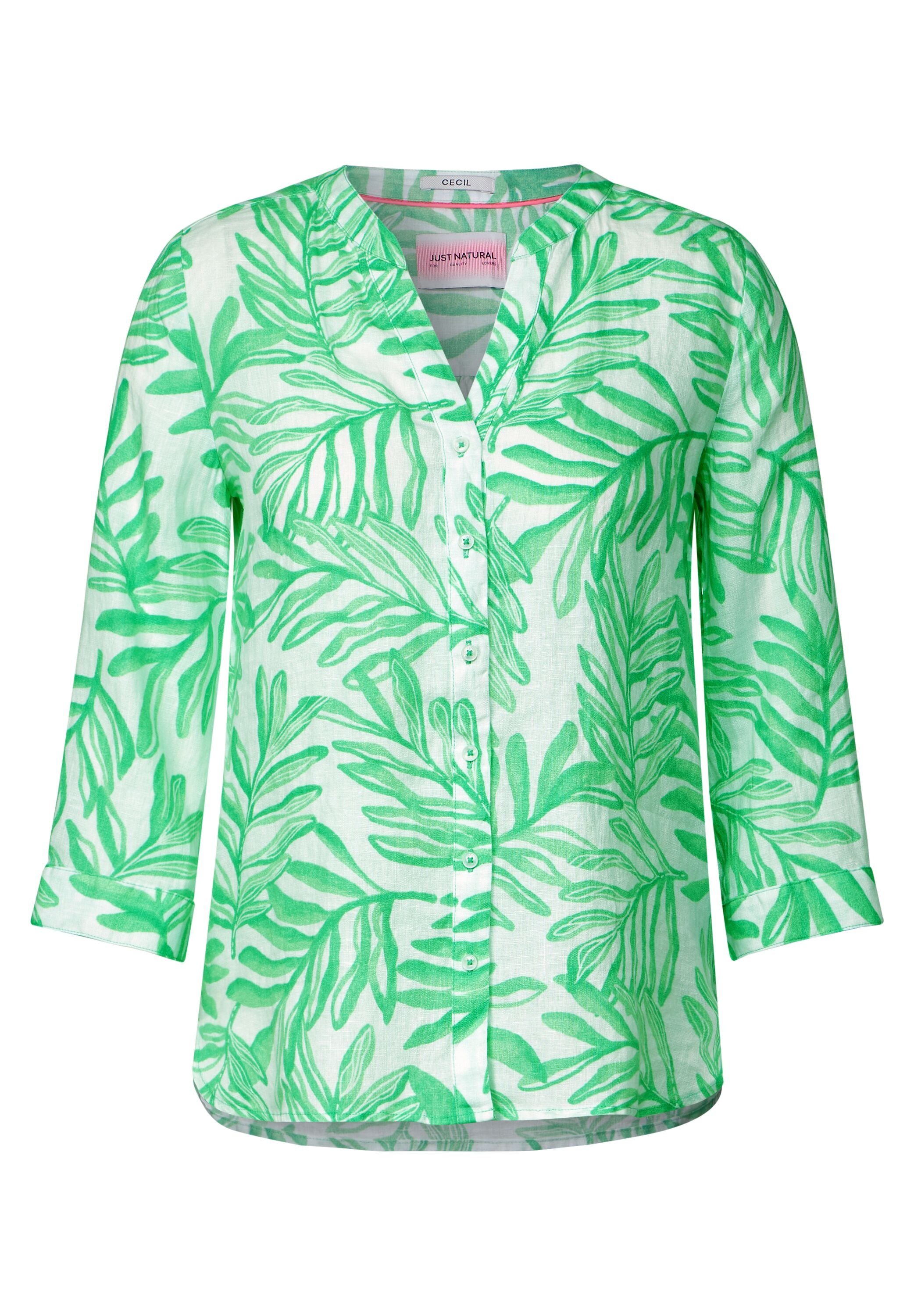Cecil Shirtbluse, mit Blätterprint