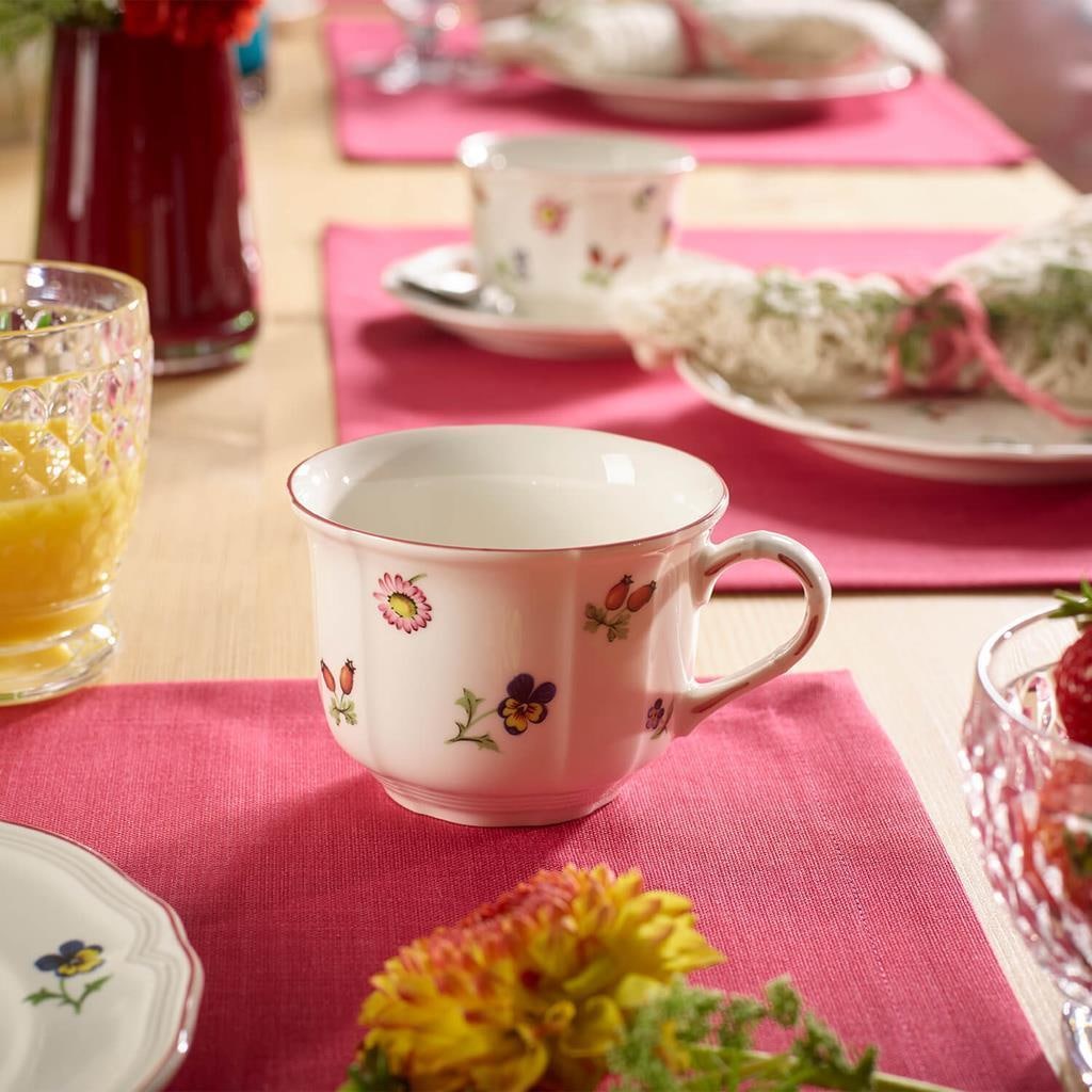 Villeroy & Boch Tasse »Frühstückstassen Petite Fleur 260 ml 6er Set weiß« Spülmaschinengeeignet, Mikrowellengeeignet