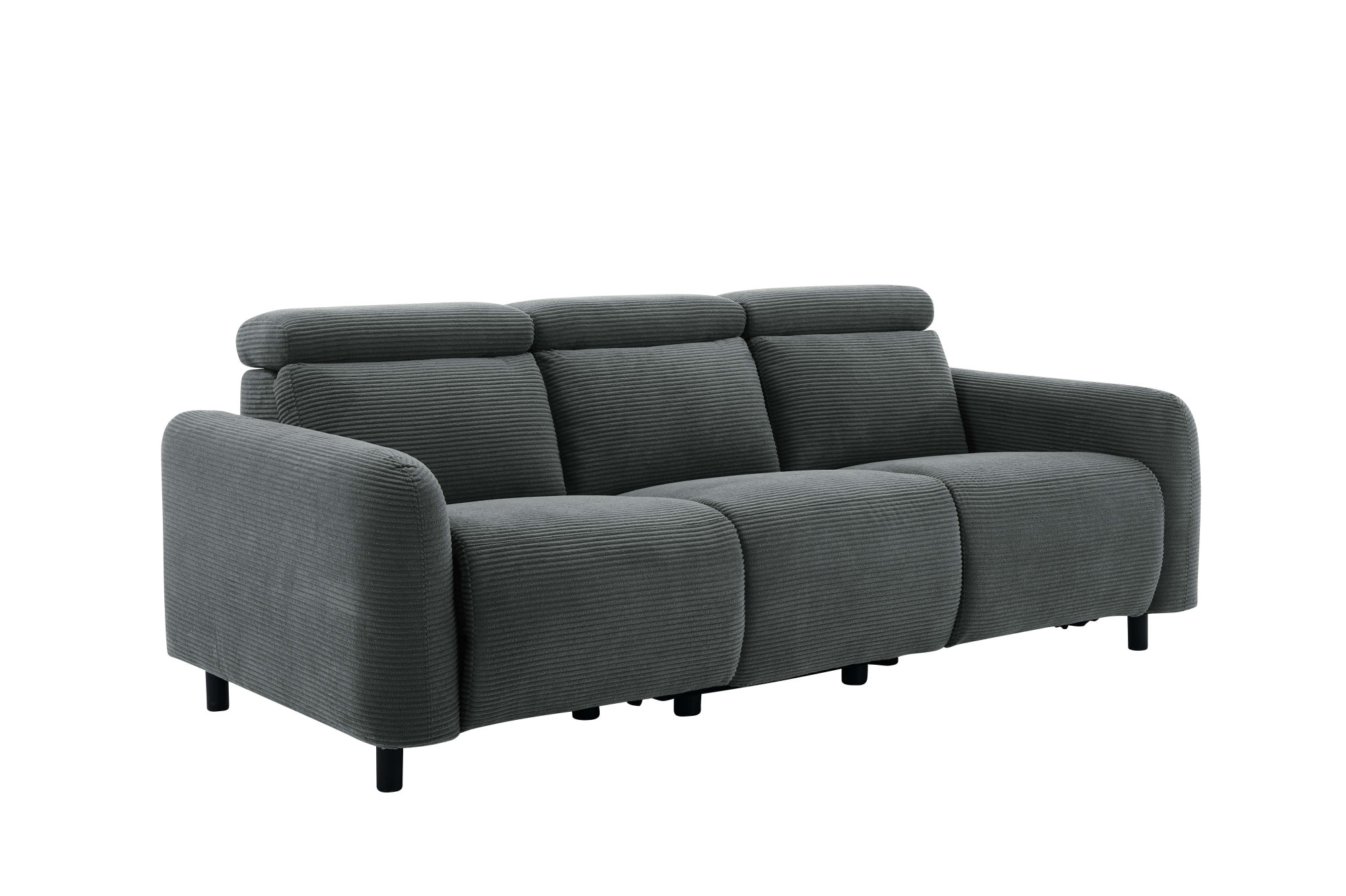Home affaire 3-Sitzer »SKAANE in Cord, Sofa mit manueller u. elektrischer Relaxfunktion«, Relax-Funktion in 2 Sitzen, Kopfteilverstellung, Federkernpolsterung